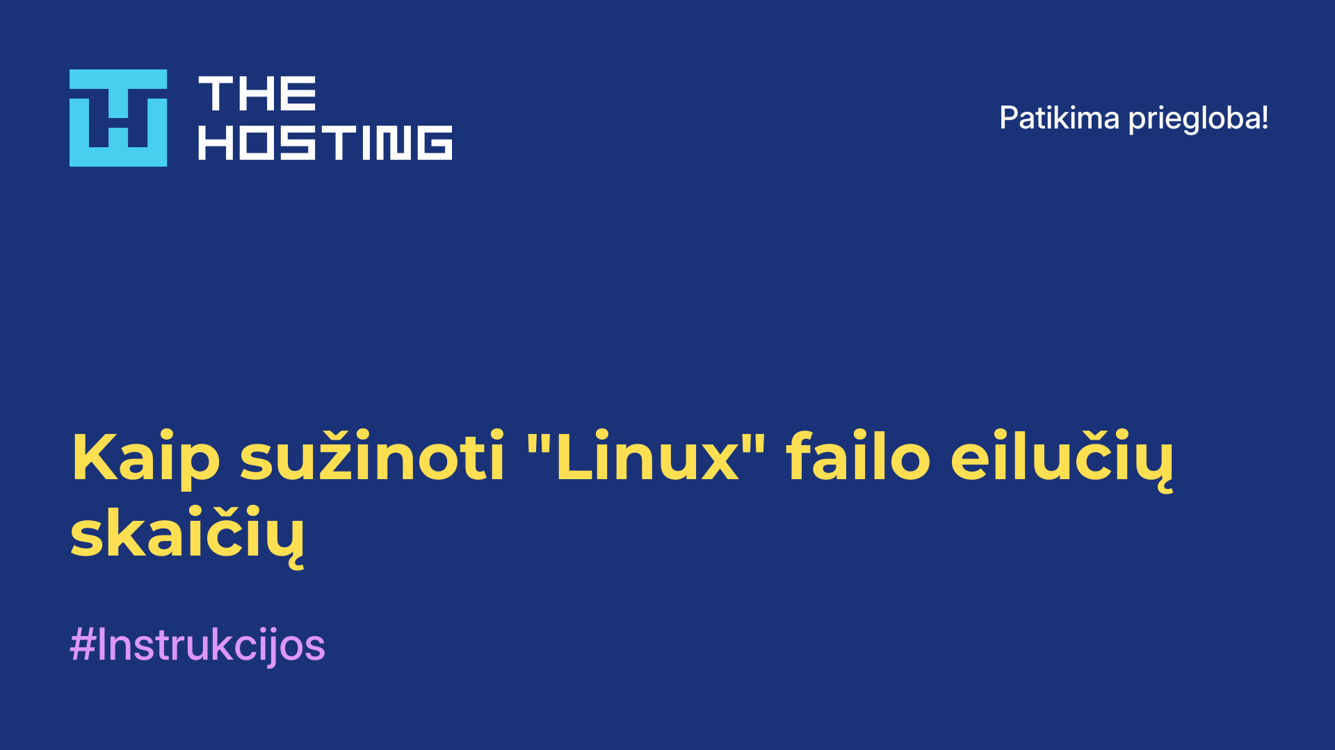 Kaip sužinoti "Linux" failo eilučių skaičių