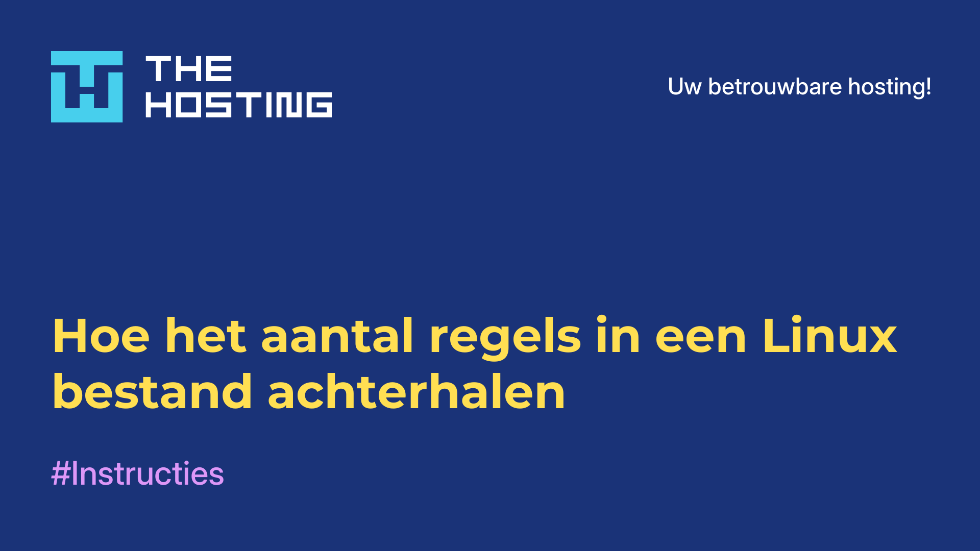 Hoe het aantal regels in een Linux-bestand achterhalen
