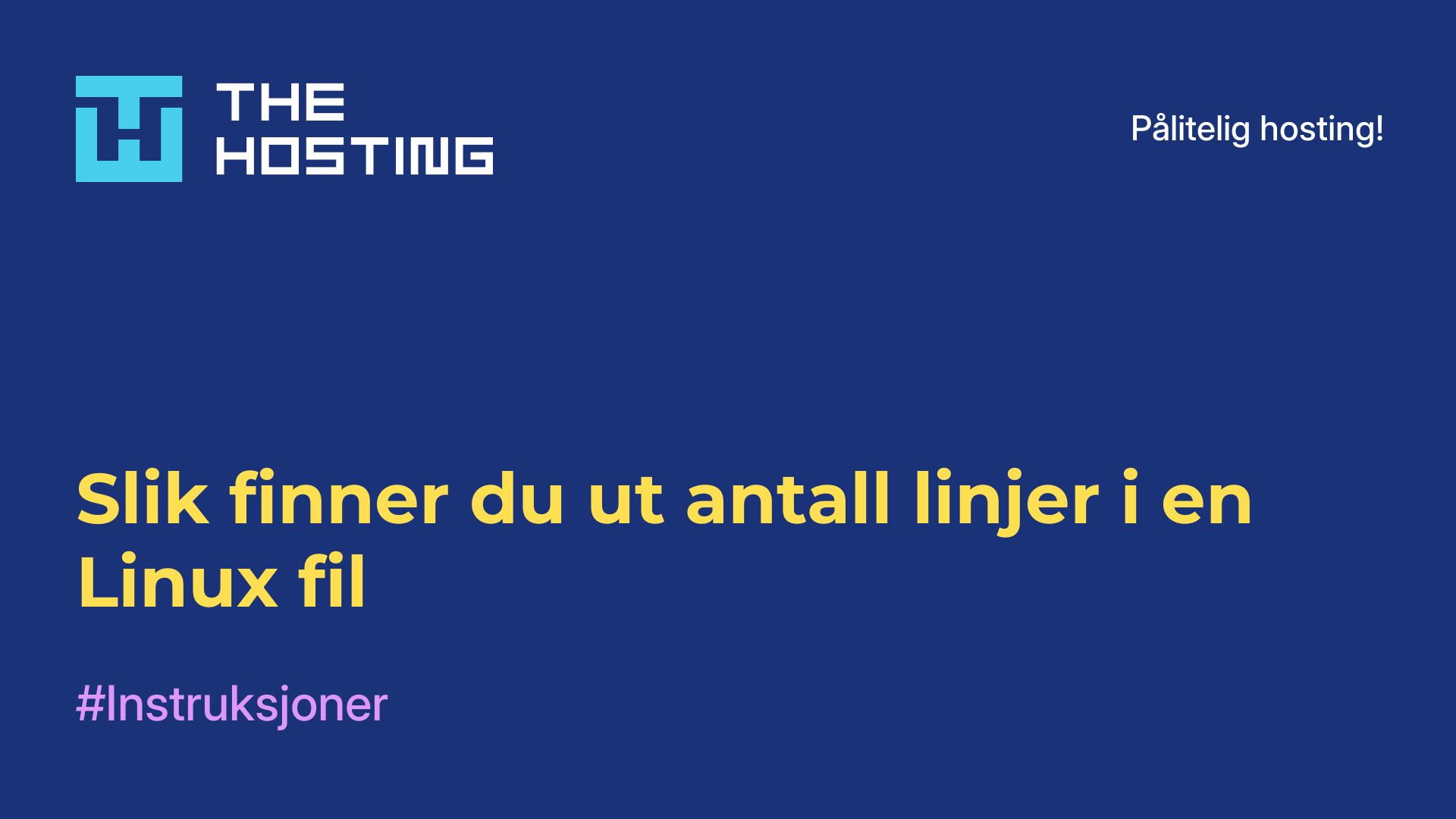 Slik finner du ut antall linjer i en Linux-fil