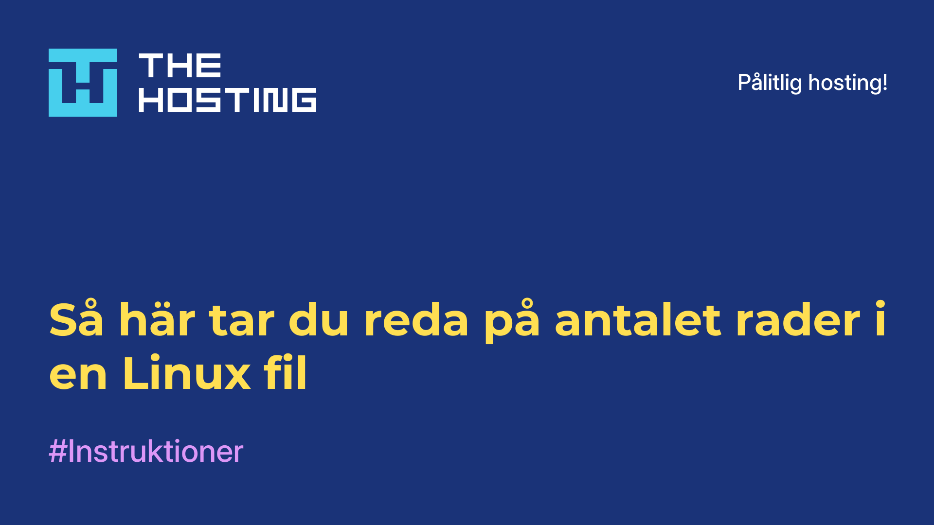 Så här tar du reda på antalet rader i en Linux-fil
