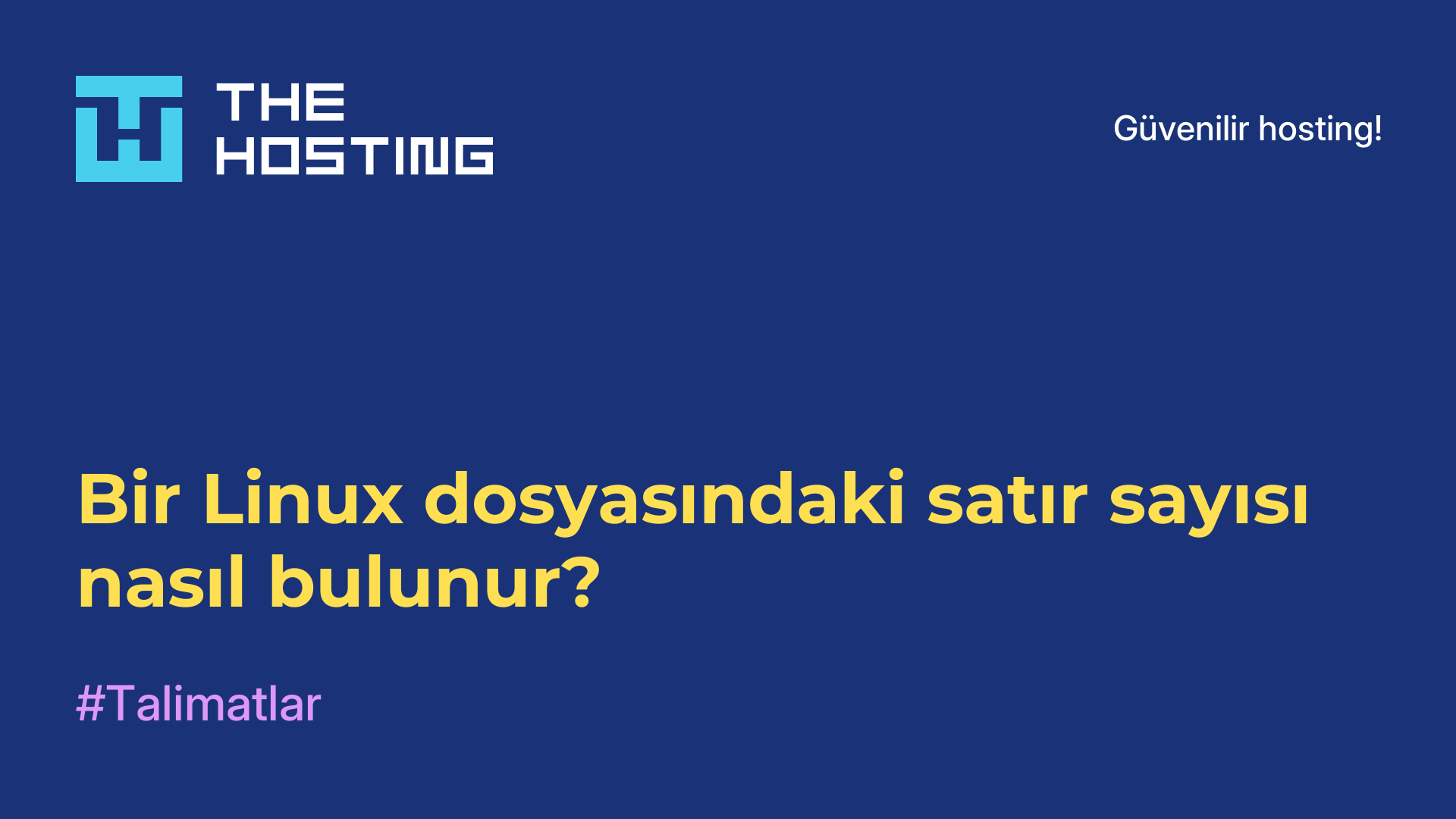 Bir Linux dosyasındaki satır sayısı nasıl bulunur?
