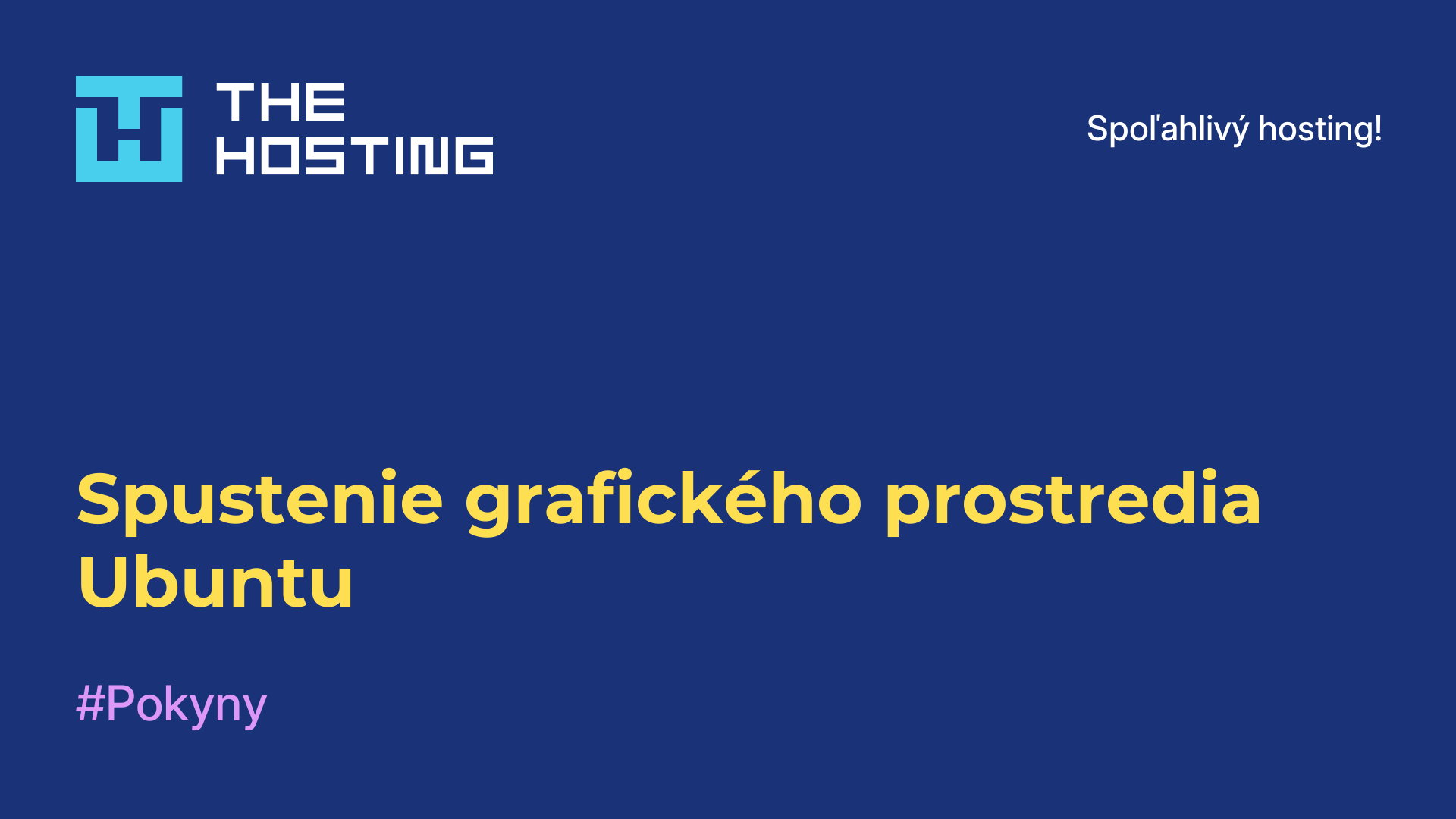 Spustenie grafického prostredia Ubuntu