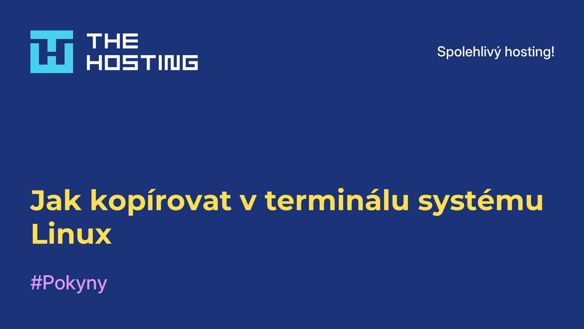 Jak kopírovat v terminálu systému Linux