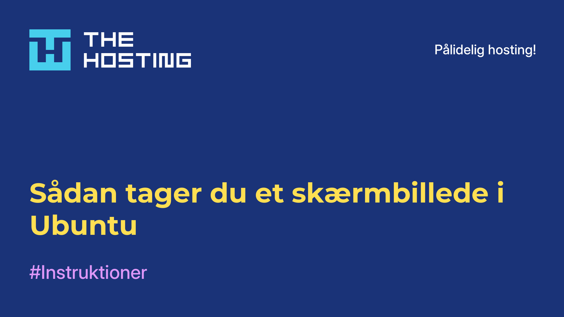 Sådan tager du et skærmbillede i Ubuntu