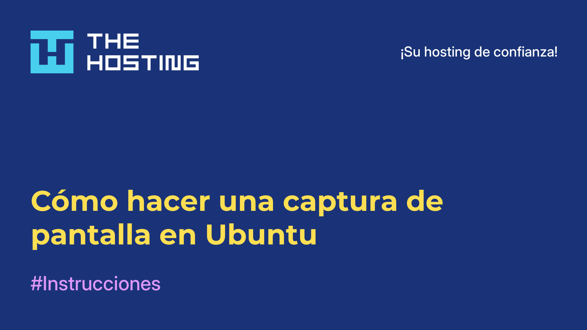 Cómo hacer una captura de pantalla en Ubuntu
