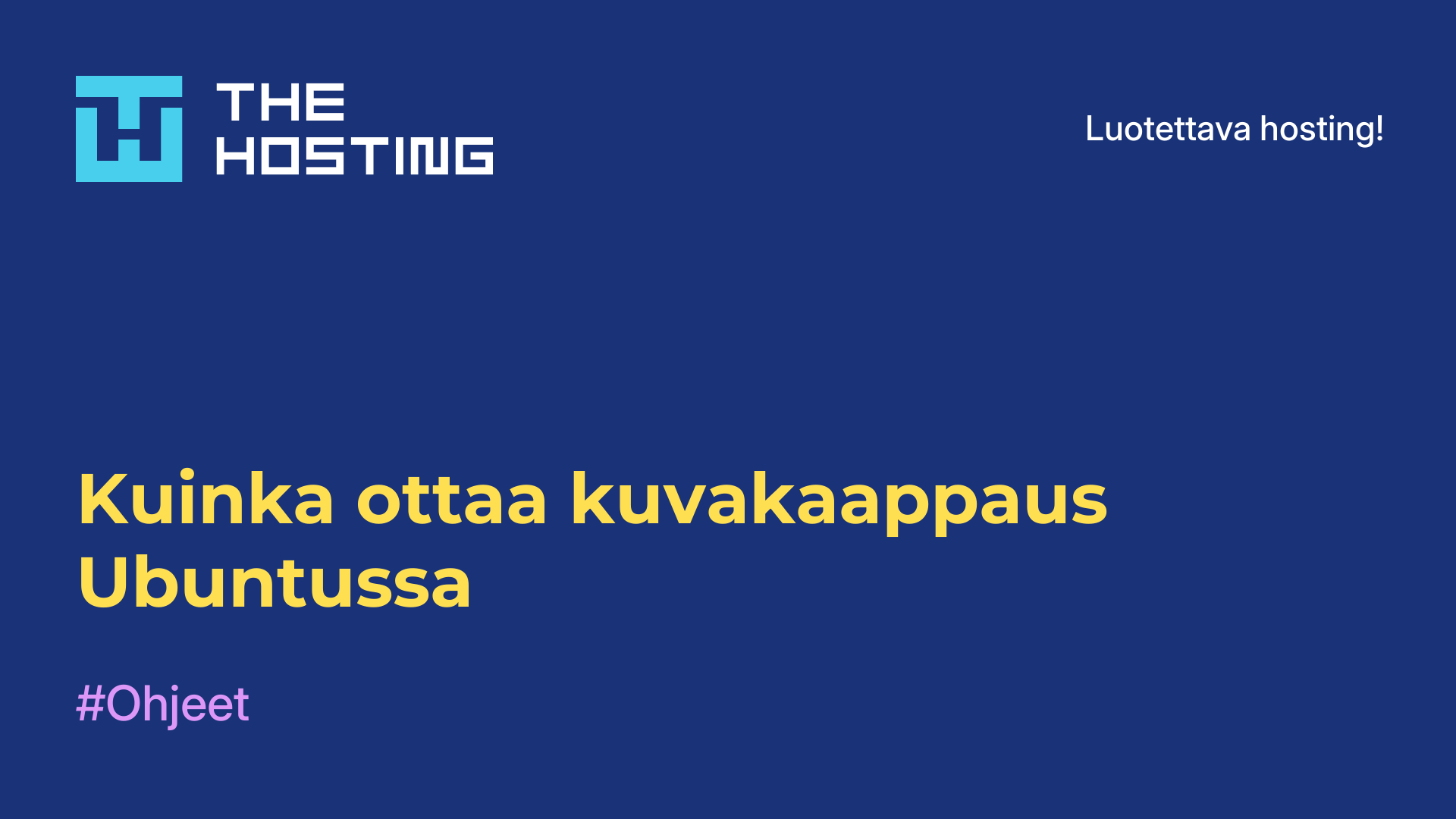 Kuinka ottaa kuvakaappaus Ubuntussa
