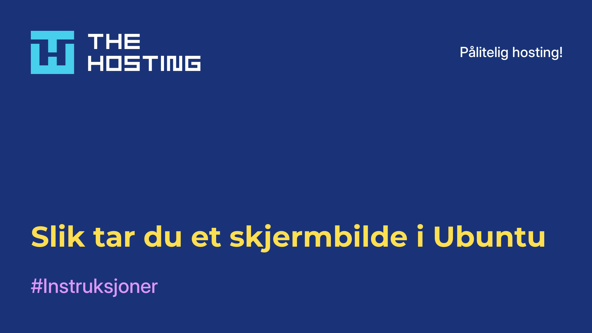 Slik tar du et skjermbilde i Ubuntu