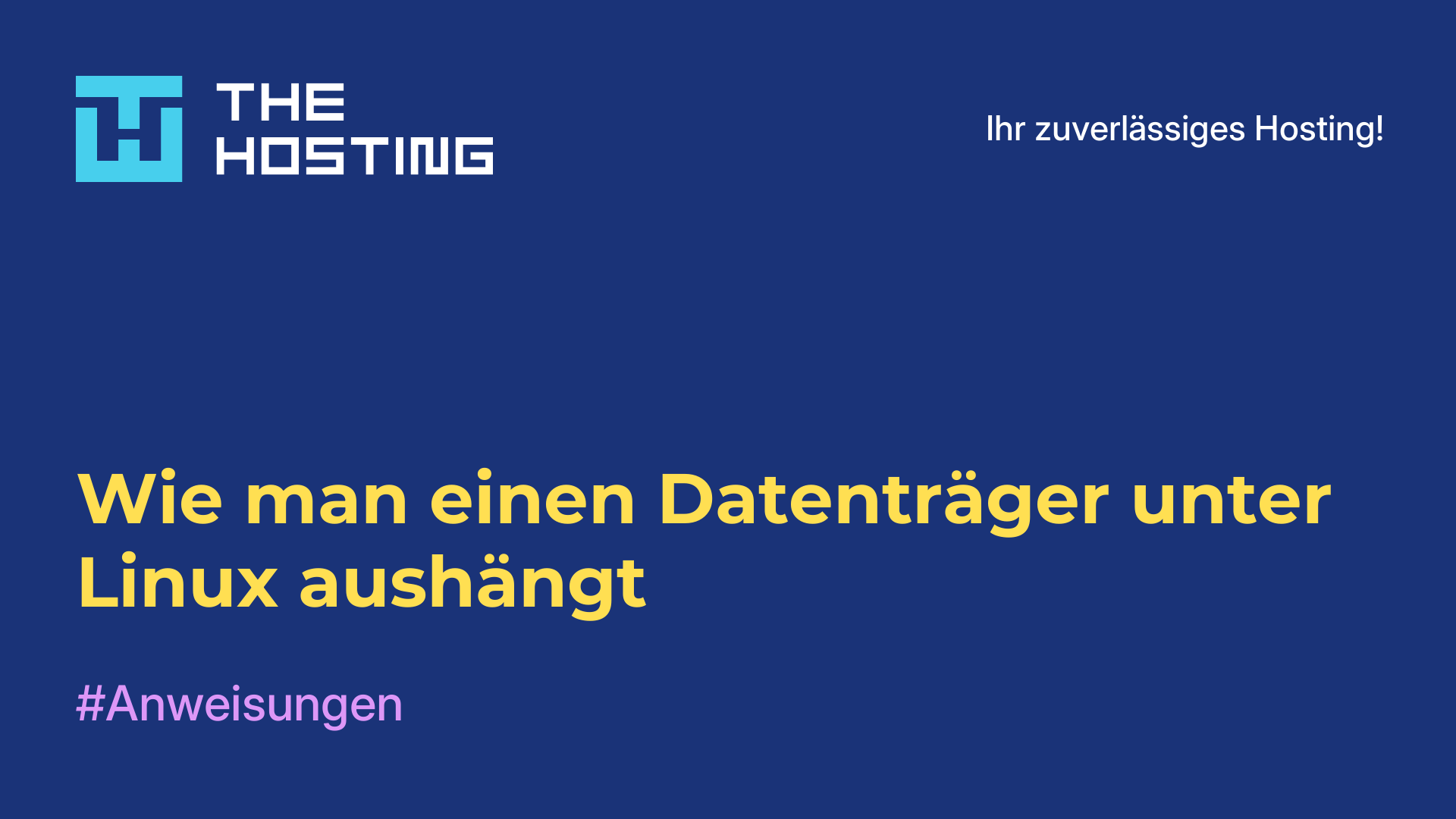 Wie man einen Datenträger unter Linux aushängt