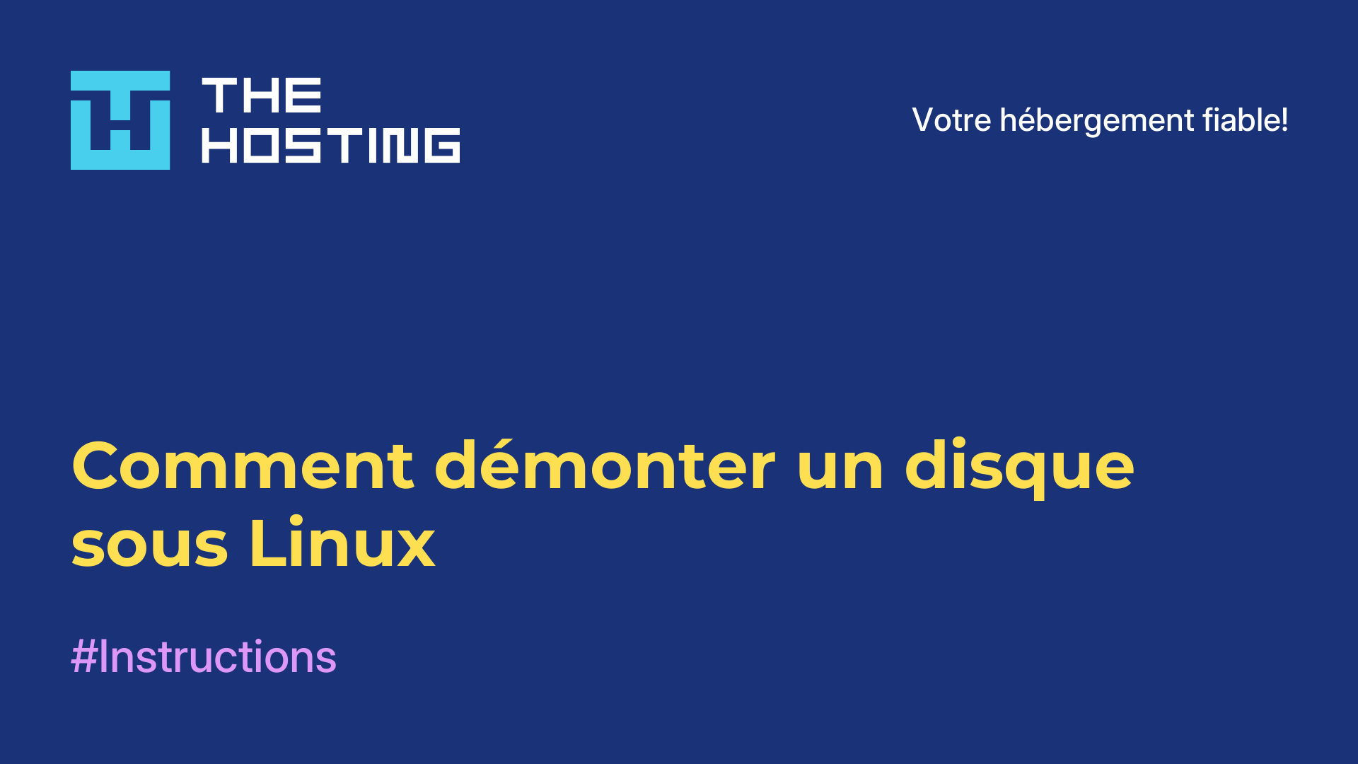 Comment démonter un disque sous Linux
