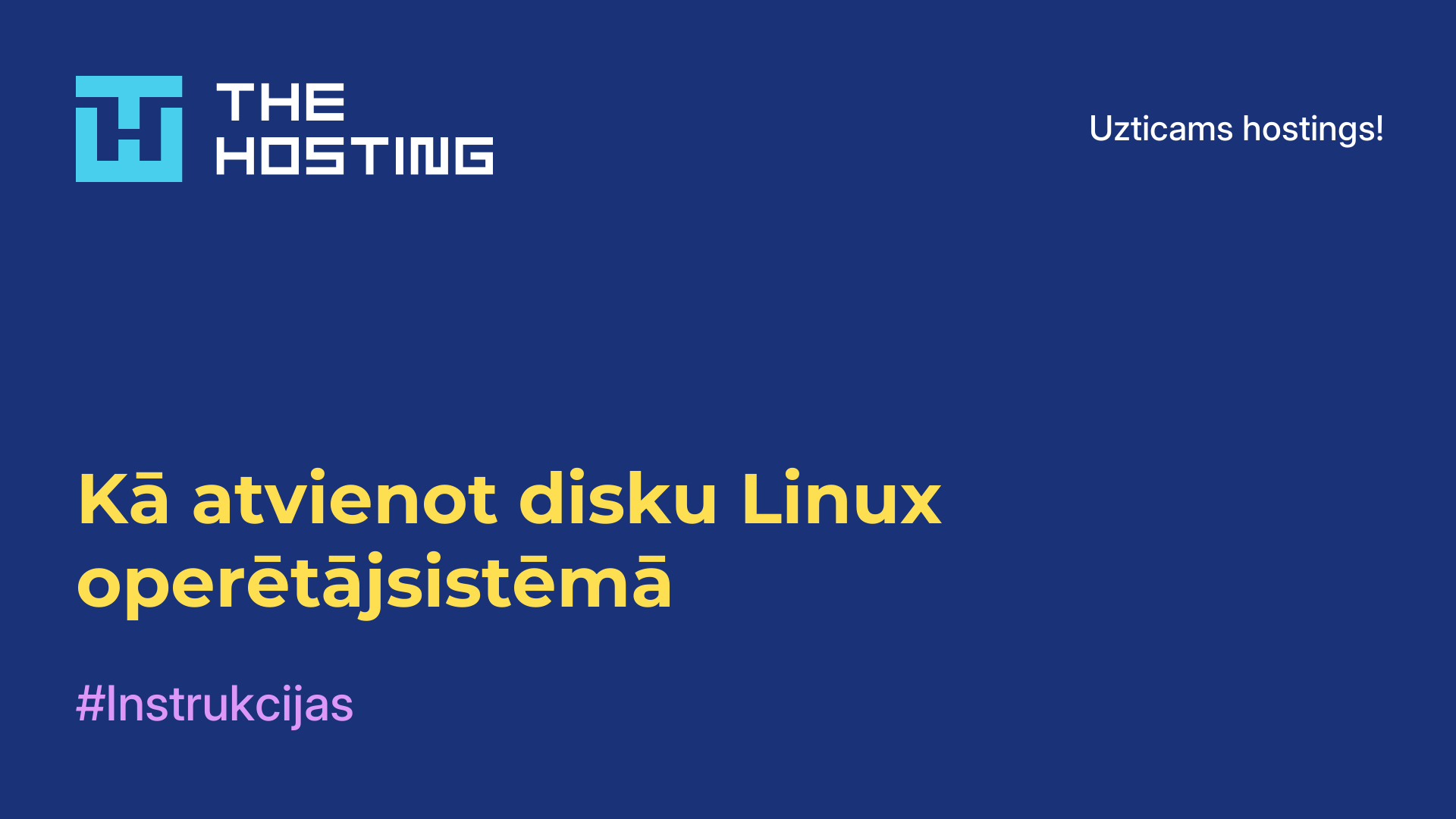 Kā atvienot disku Linux operētājsistēmā
