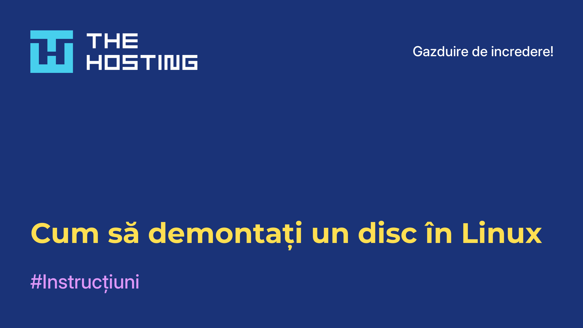 Cum să demontați un disc în Linux