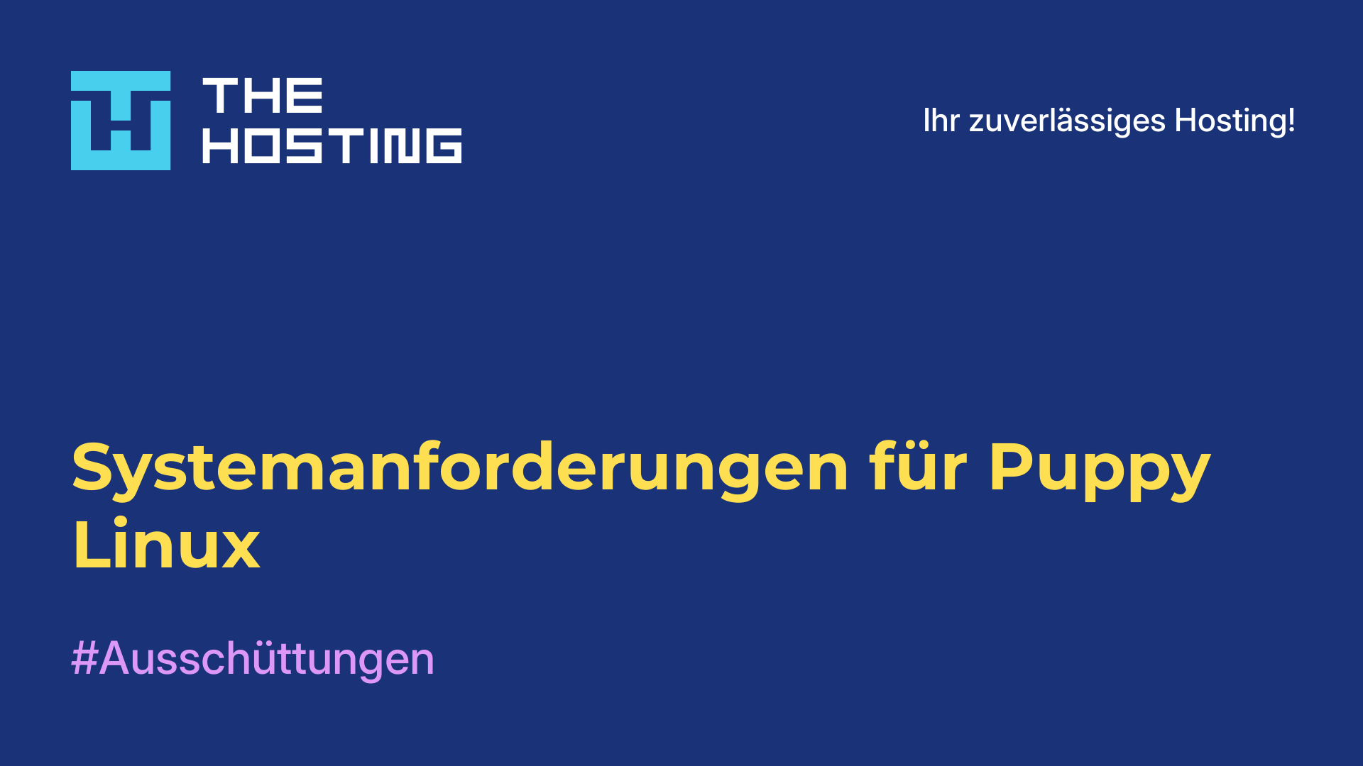 Systemanforderungen für Puppy Linux