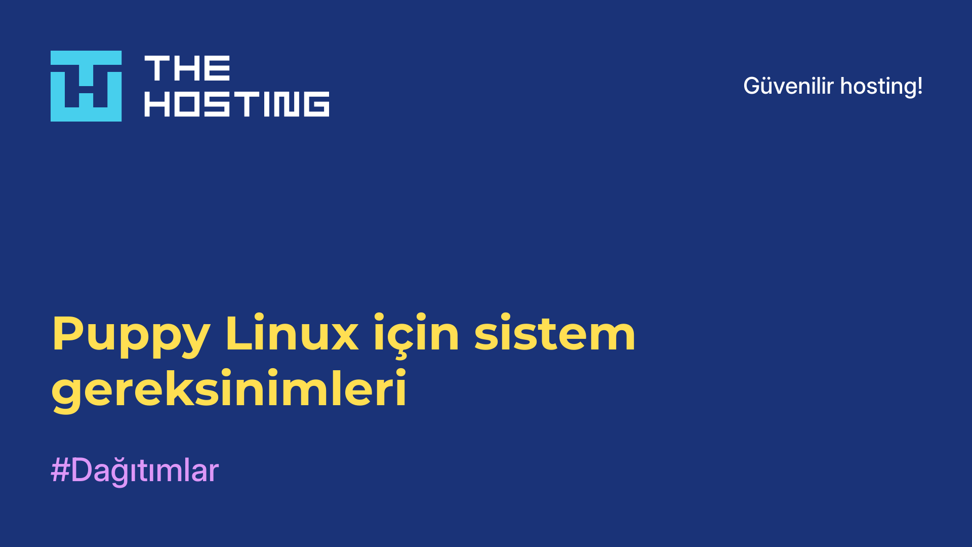 Puppy Linux için sistem gereksinimleri