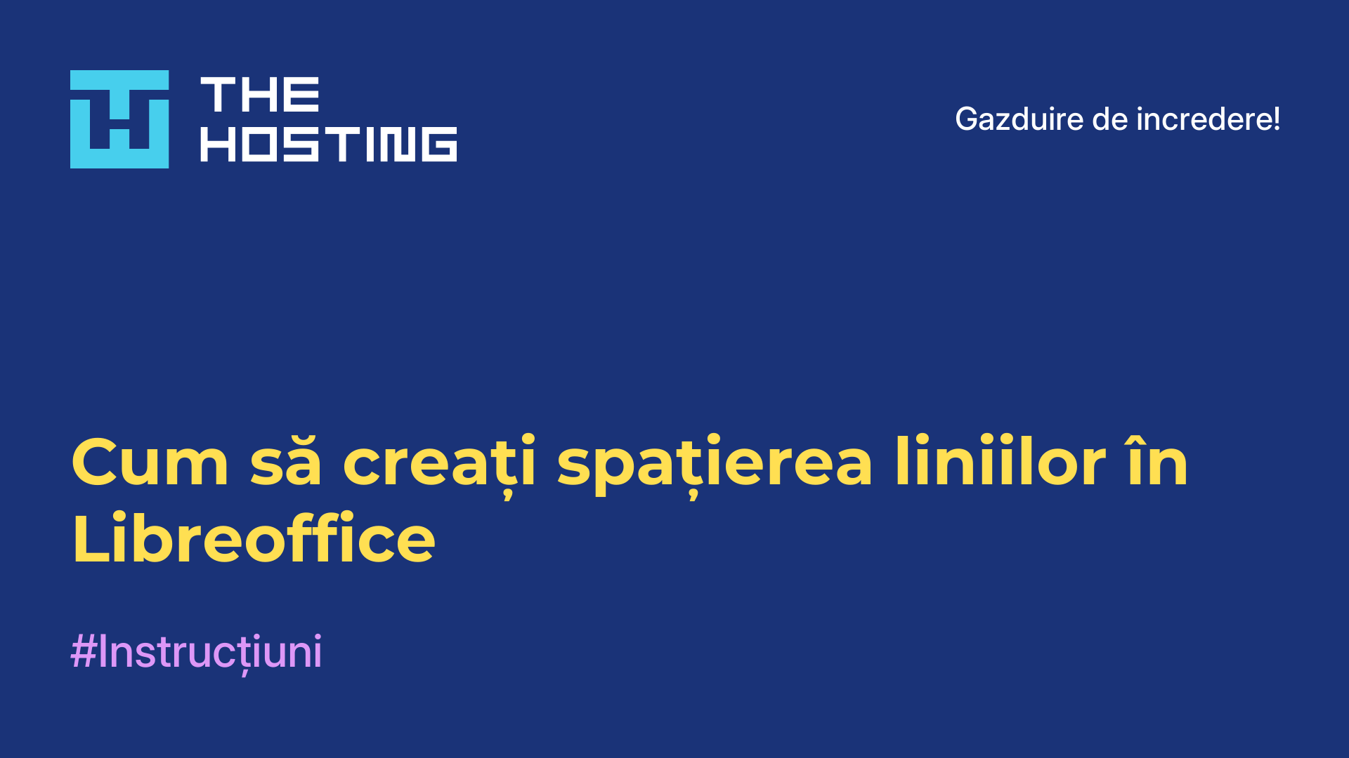 Cum să creați spațierea liniilor în Libreoffice