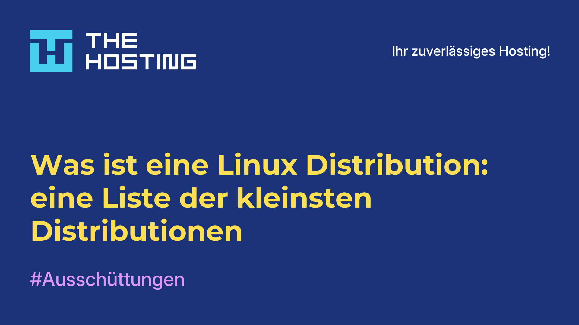 Was ist eine Linux-Distribution: eine Liste der kleinsten Distributionen