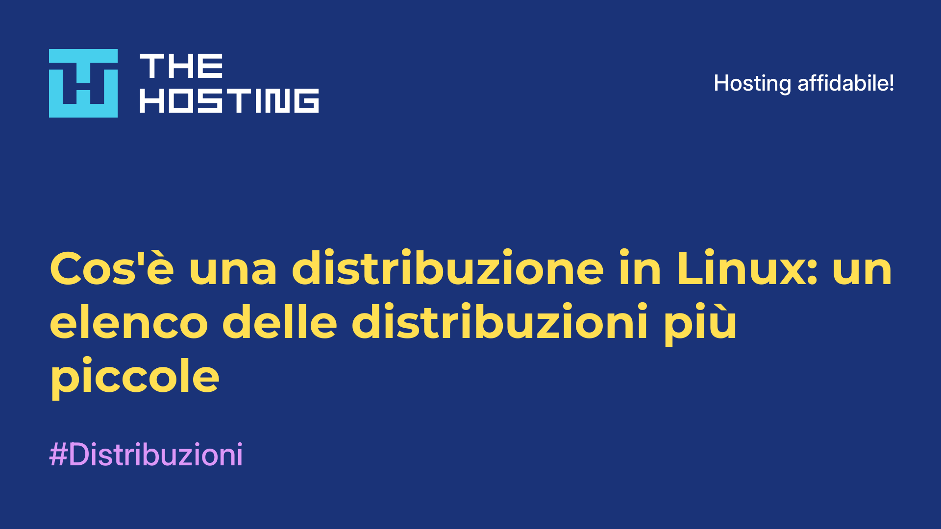 Cos'è una distribuzione in Linux: un elenco delle distribuzioni più piccole