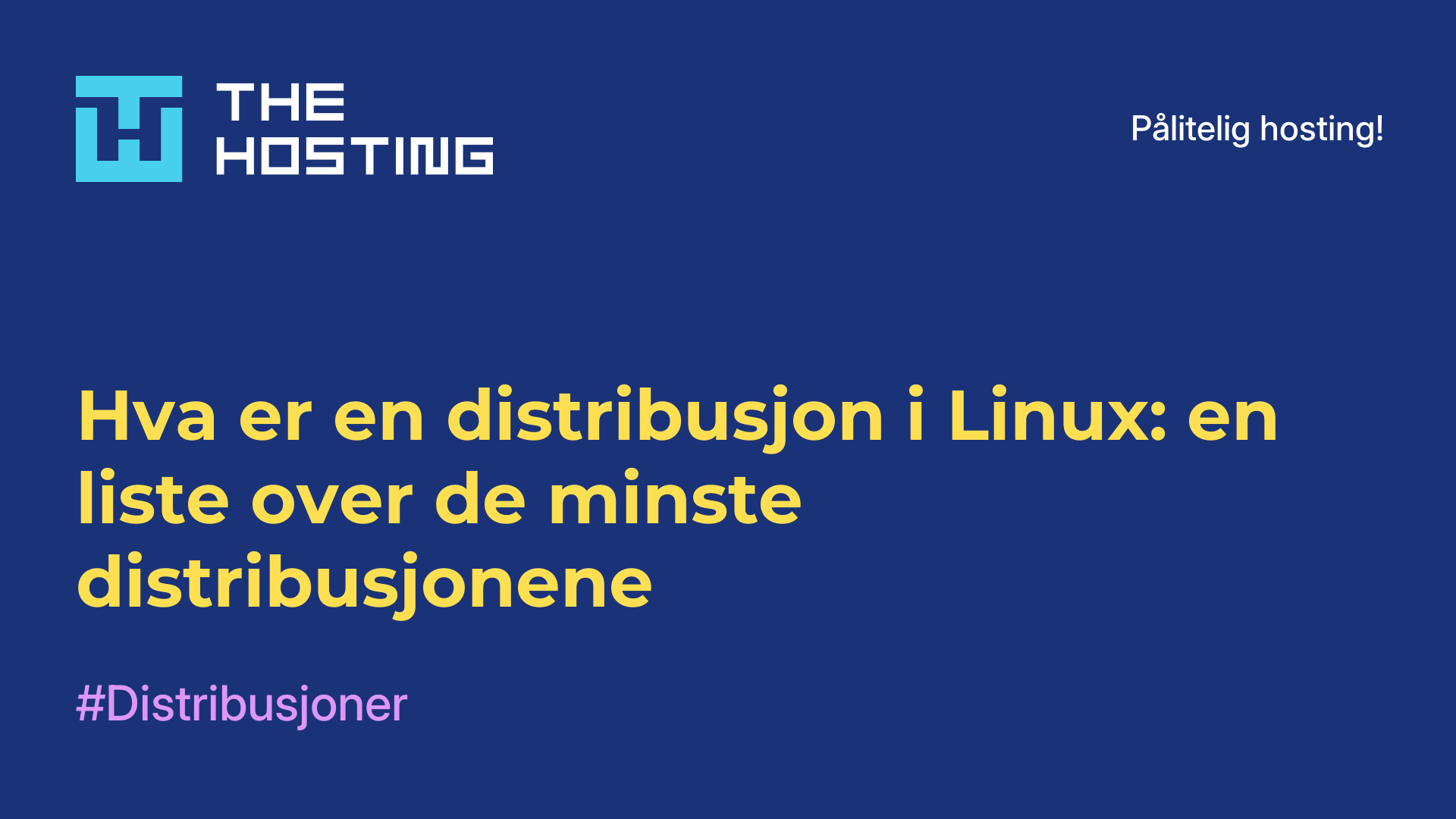 Hva er en distribusjon i Linux: en liste over de minste distribusjonene