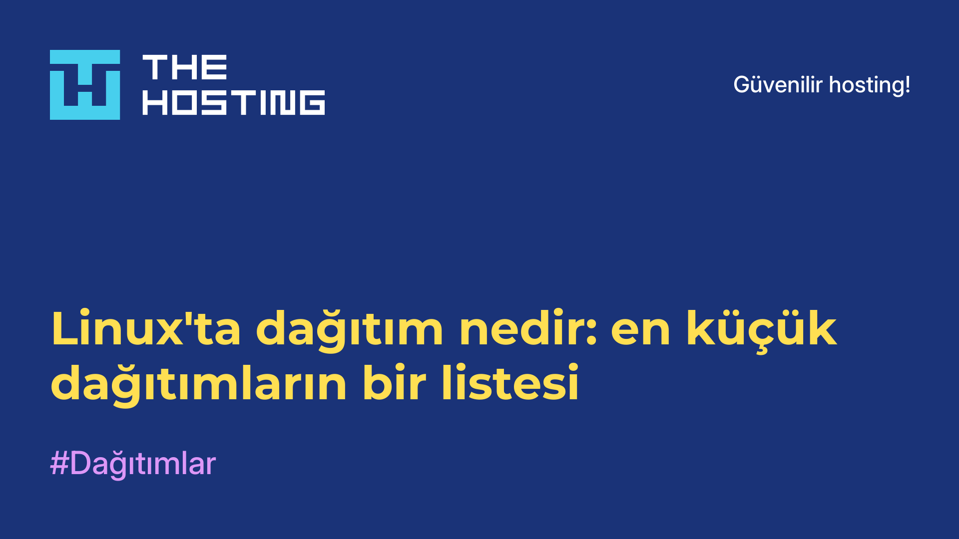 Linux'ta dağıtım nedir: en küçük dağıtımların bir listesi
