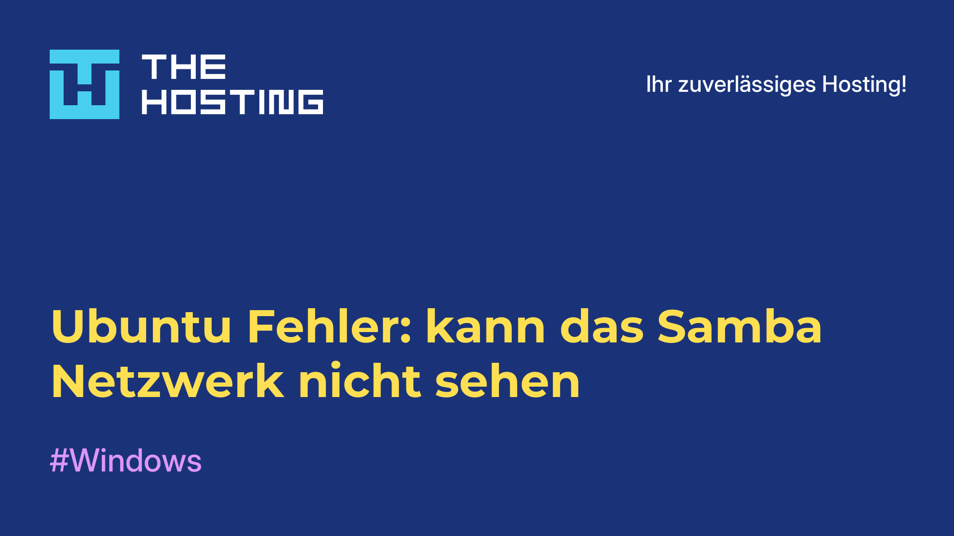 Ubuntu-Fehler: kann das Samba-Netzwerk nicht sehen