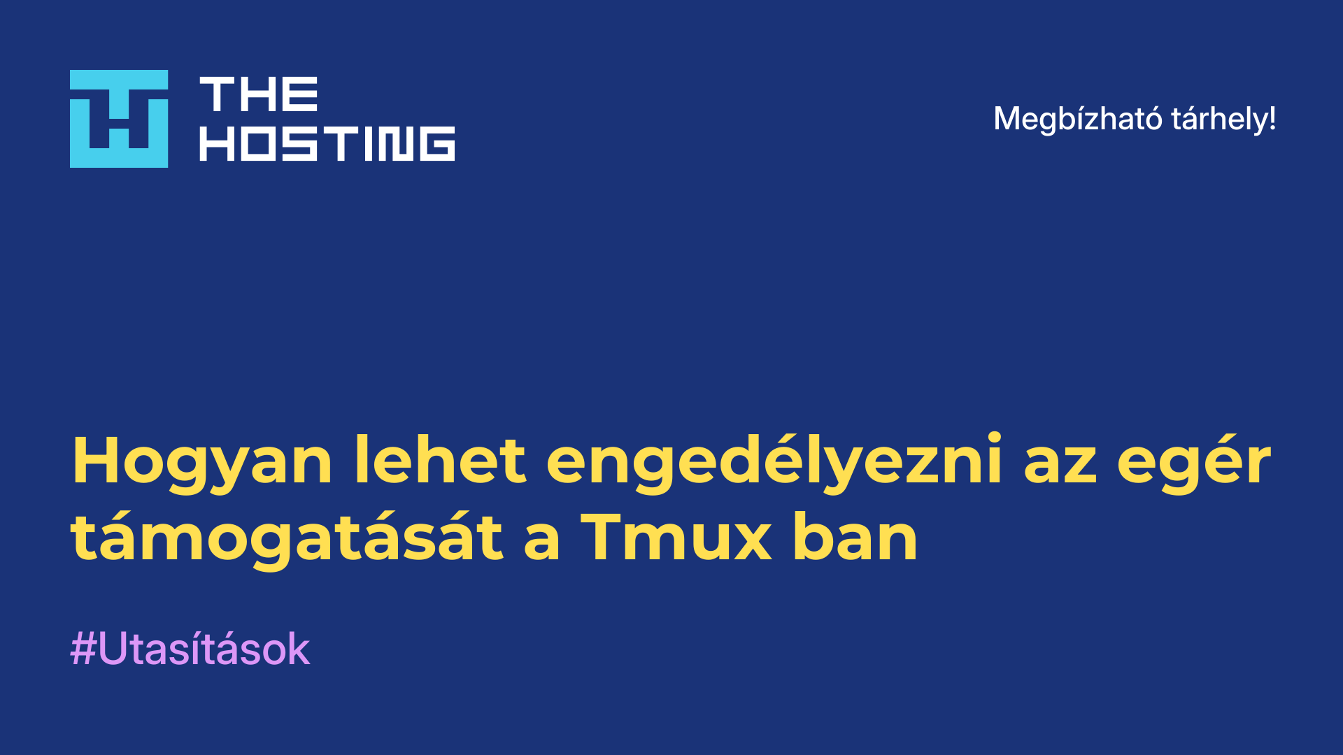 Hogyan lehet engedélyezni az egér támogatását a Tmux-ban