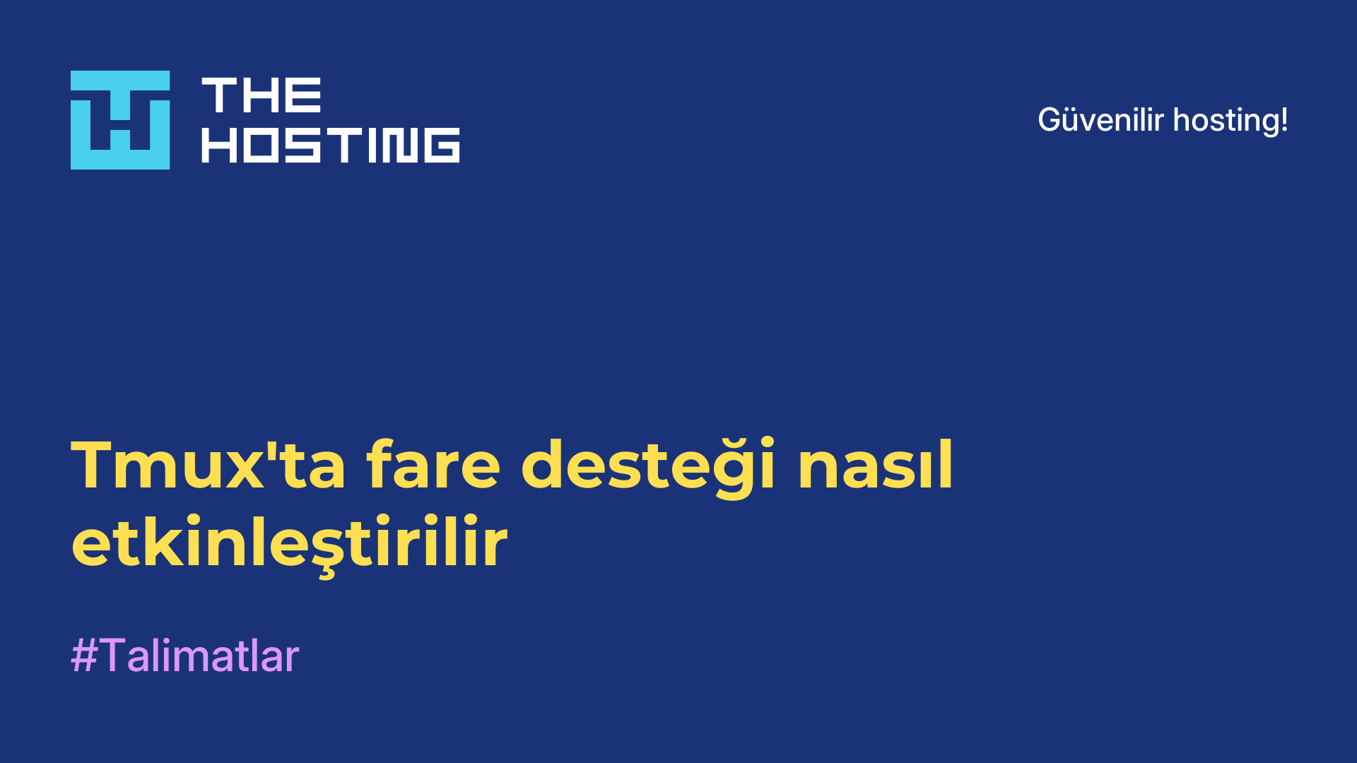 Tmux'ta fare desteği nasıl etkinleştirilir