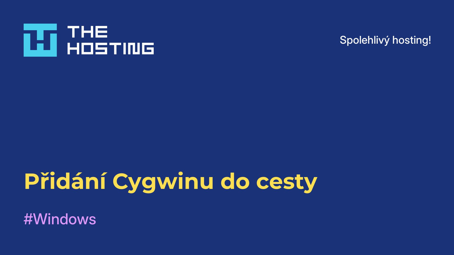 Přidání Cygwinu do cesty