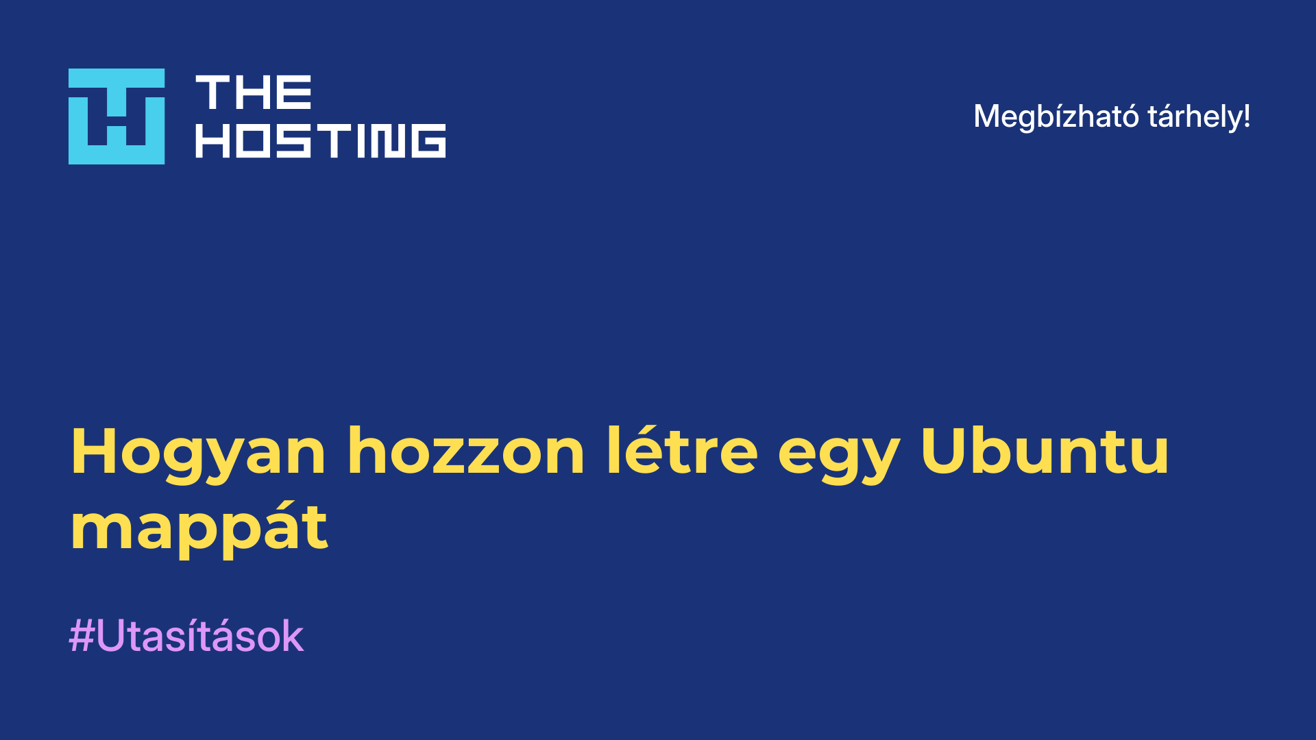 Hogyan hozzon létre egy Ubuntu mappát