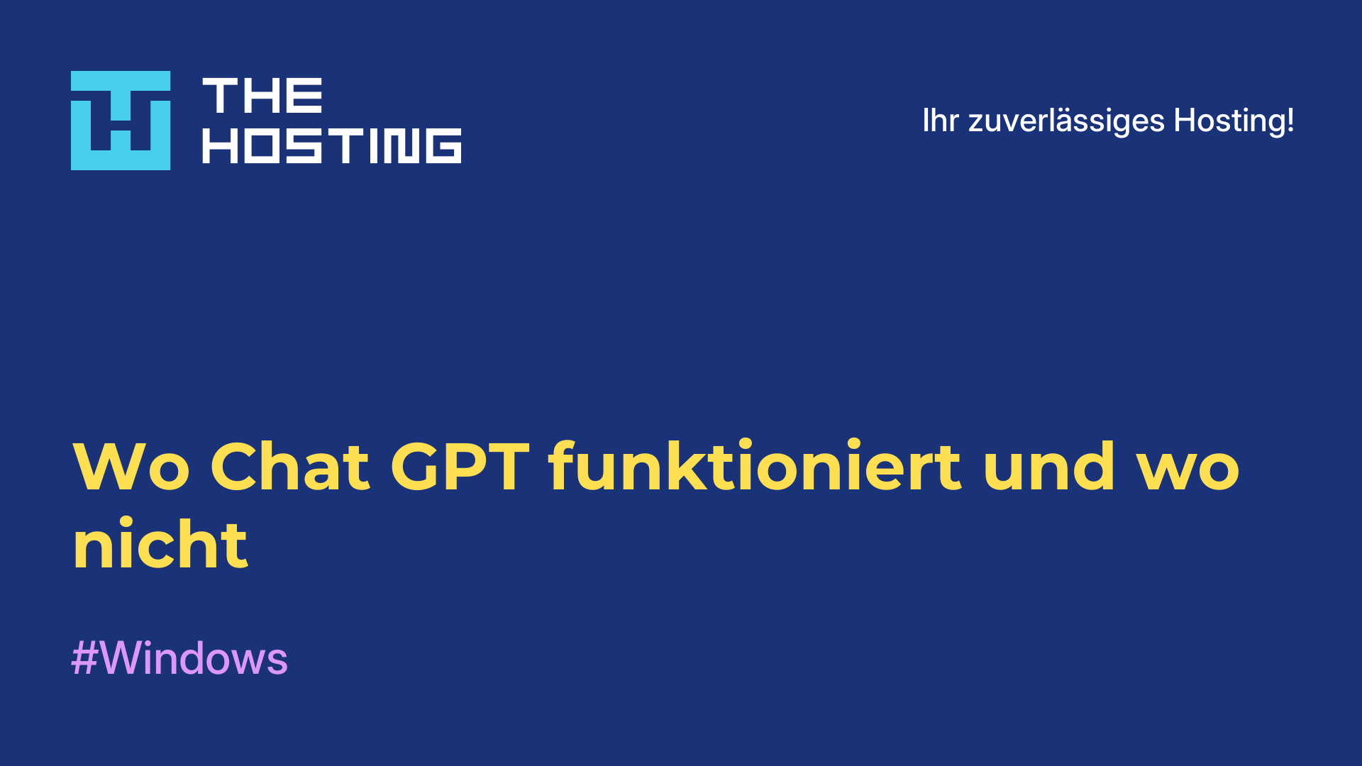 Wo Chat GPT funktioniert und wo nicht