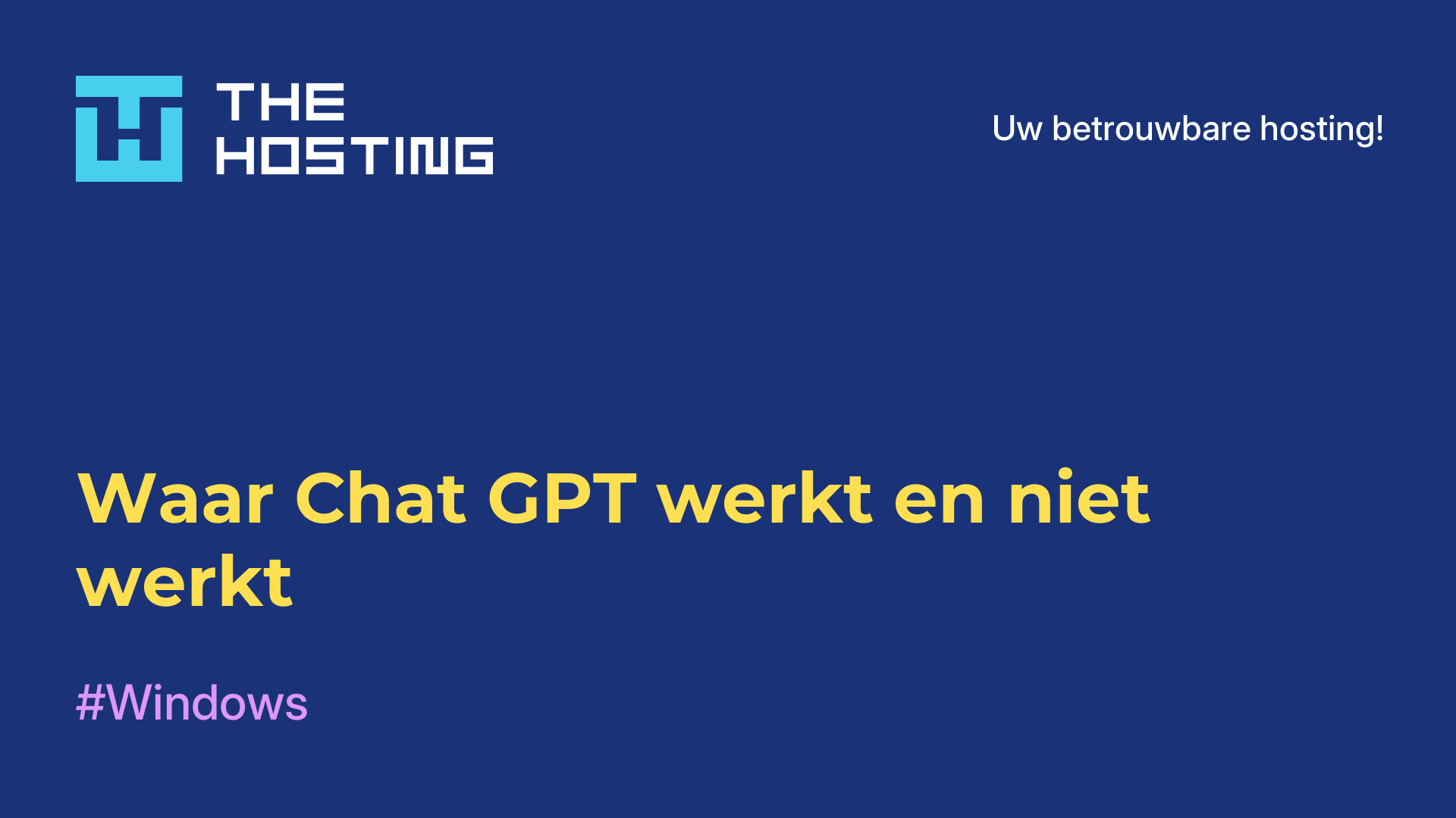 Waar Chat GPT werkt en niet werkt