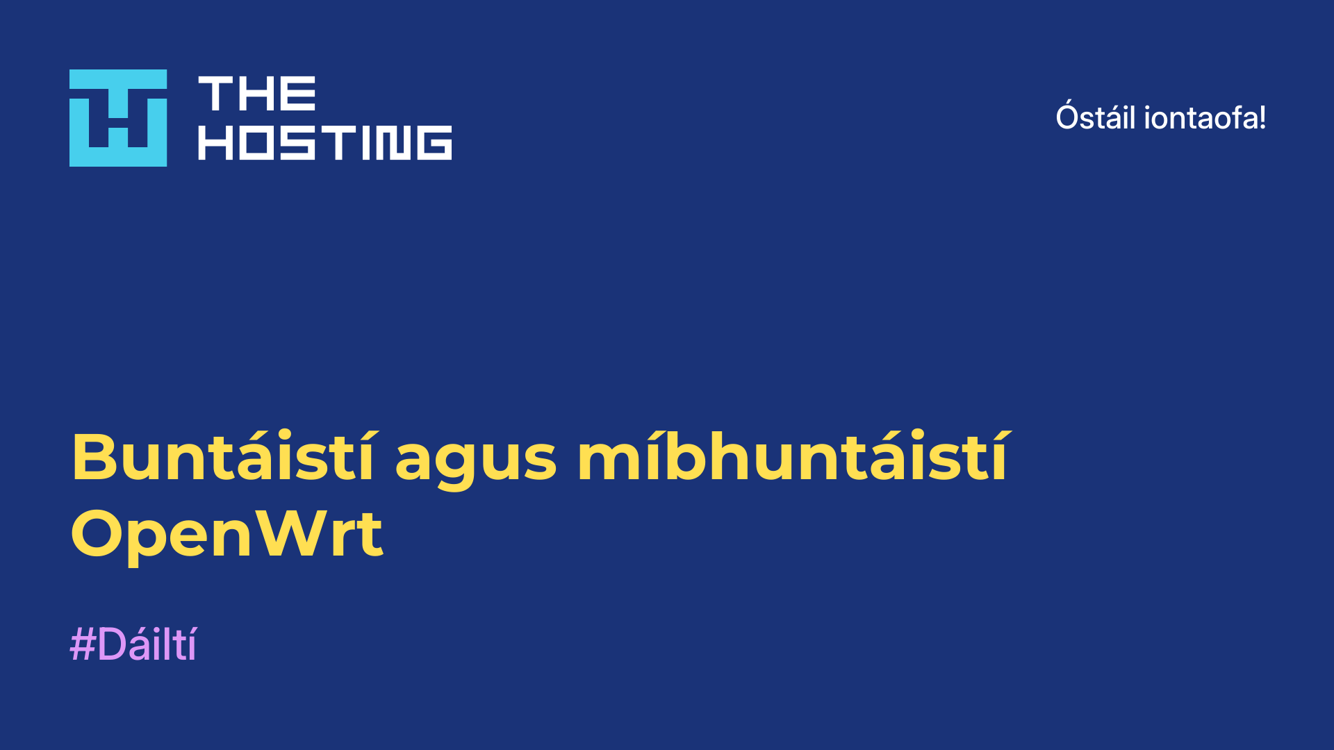 Buntáistí agus míbhuntáistí OpenWrt