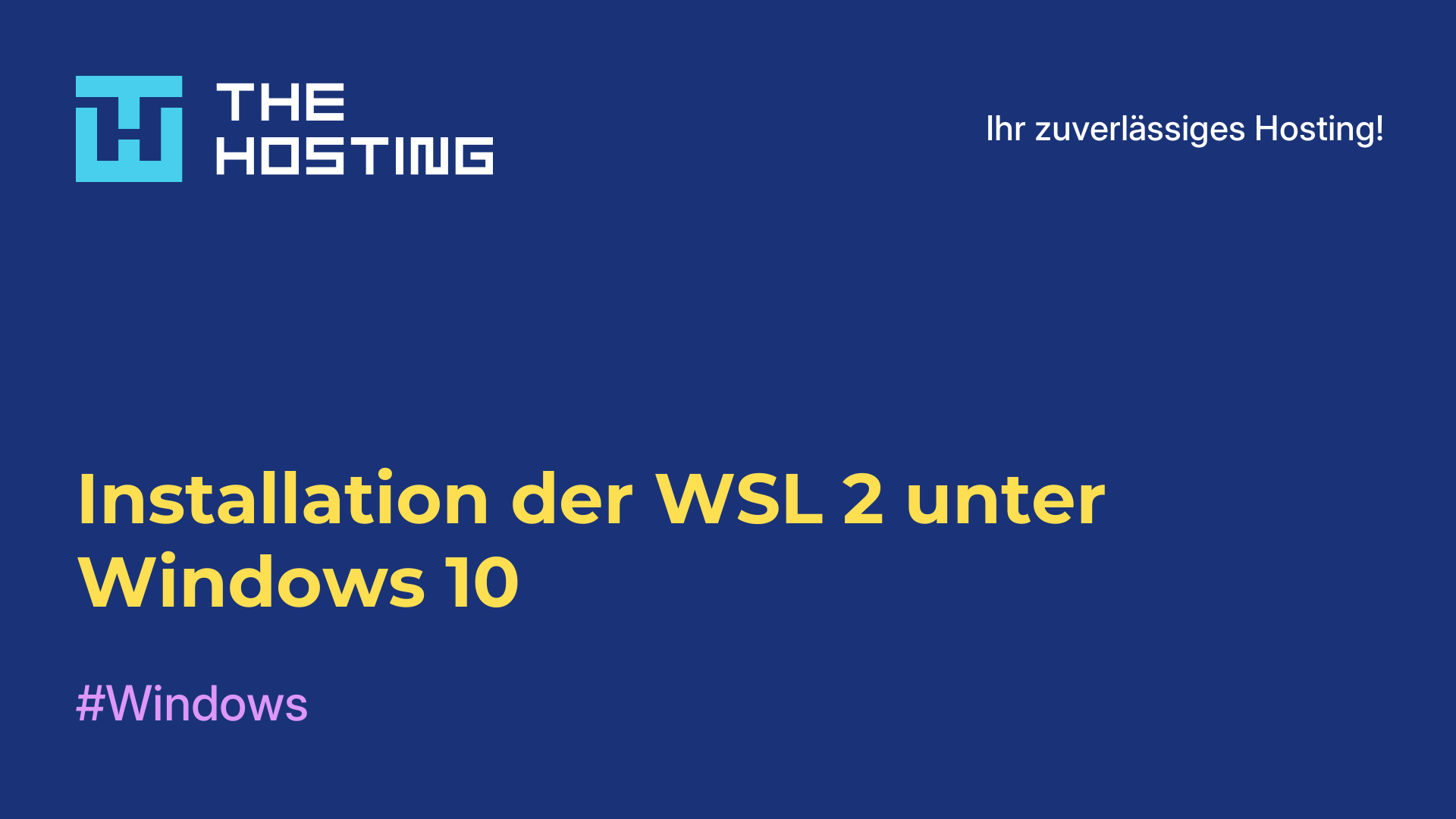 Installation der WSL 2 unter Windows 10