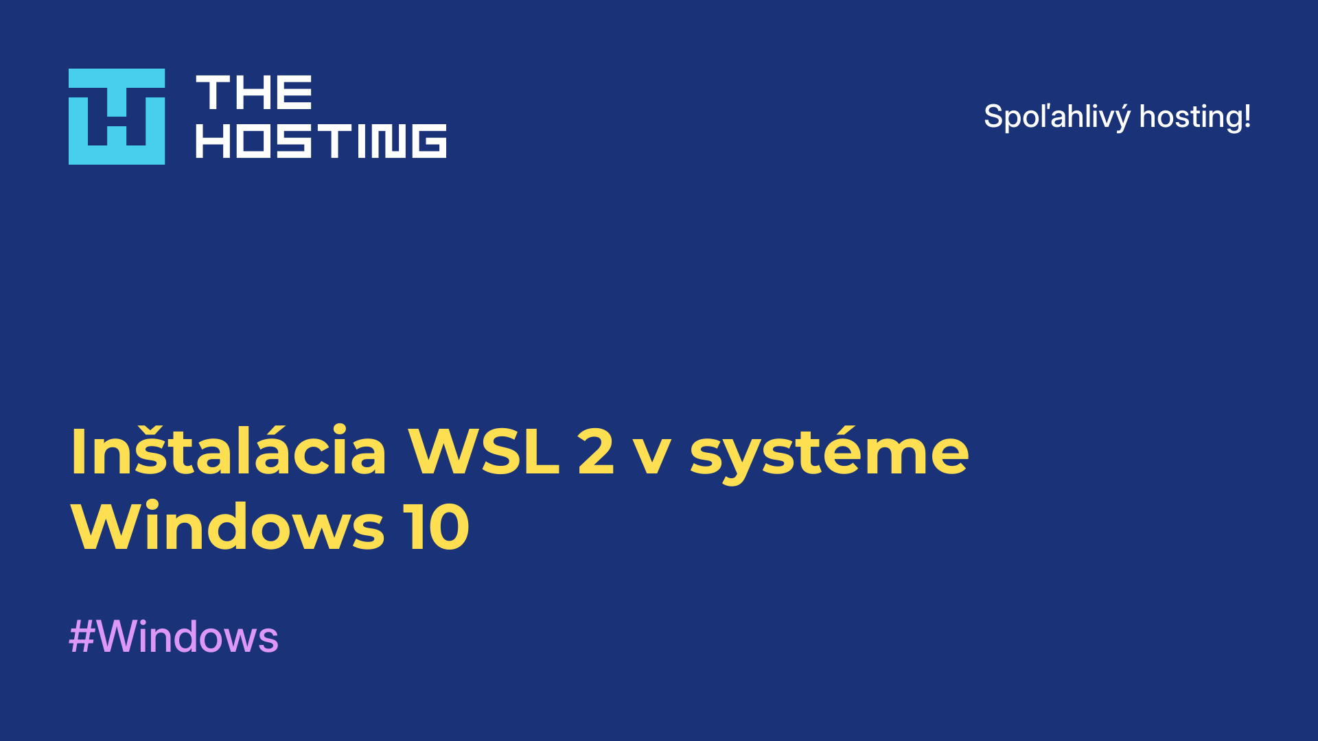 Inštalácia WSL 2 v systéme Windows 10