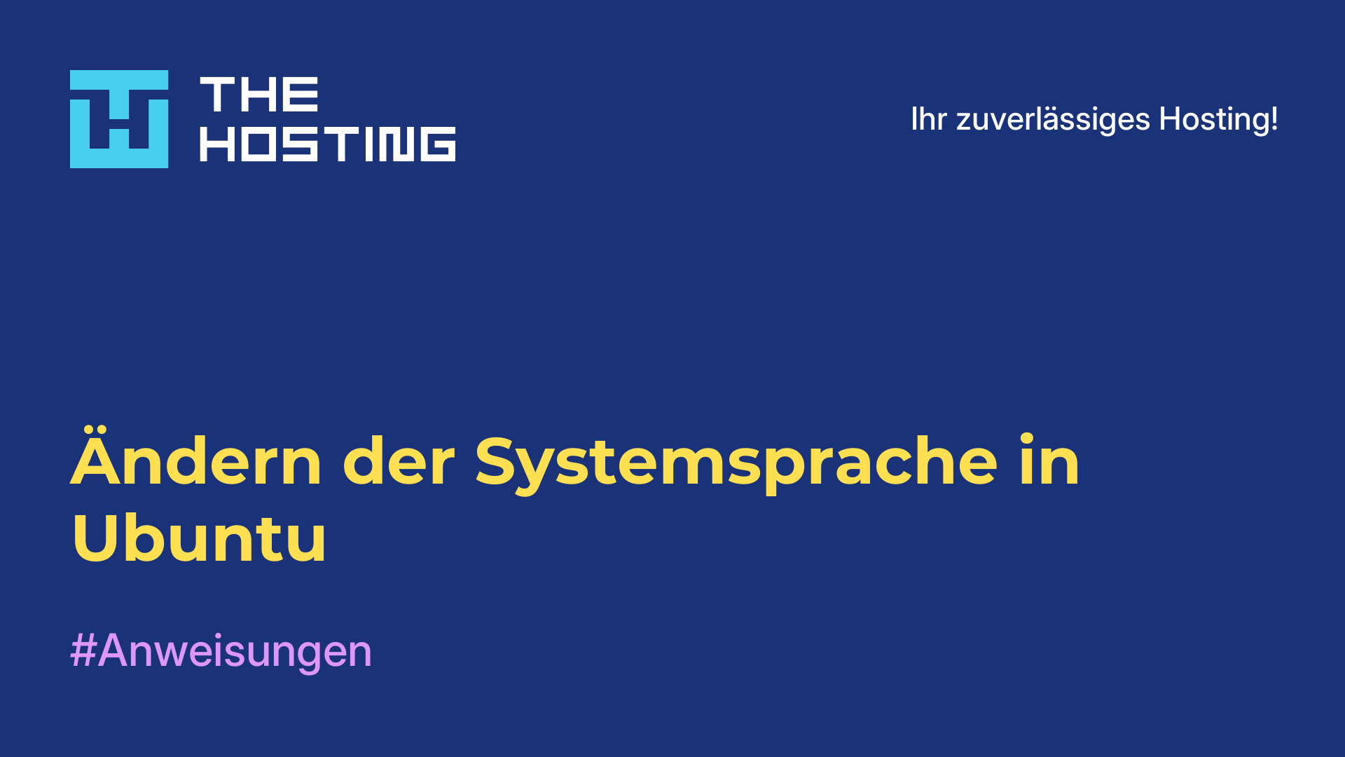 Ändern der Systemsprache in Ubuntu