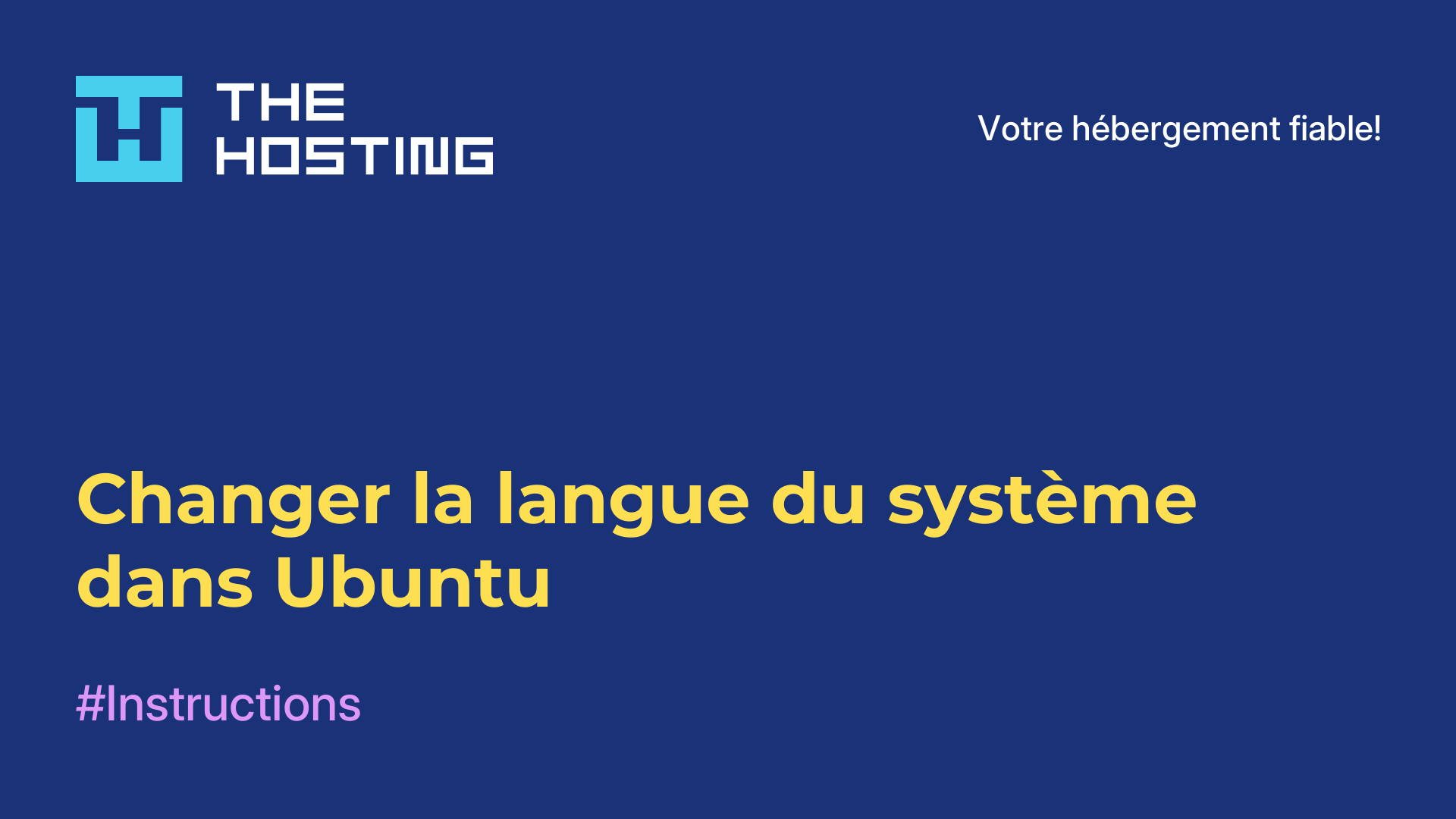 Changer la langue du système dans Ubuntu