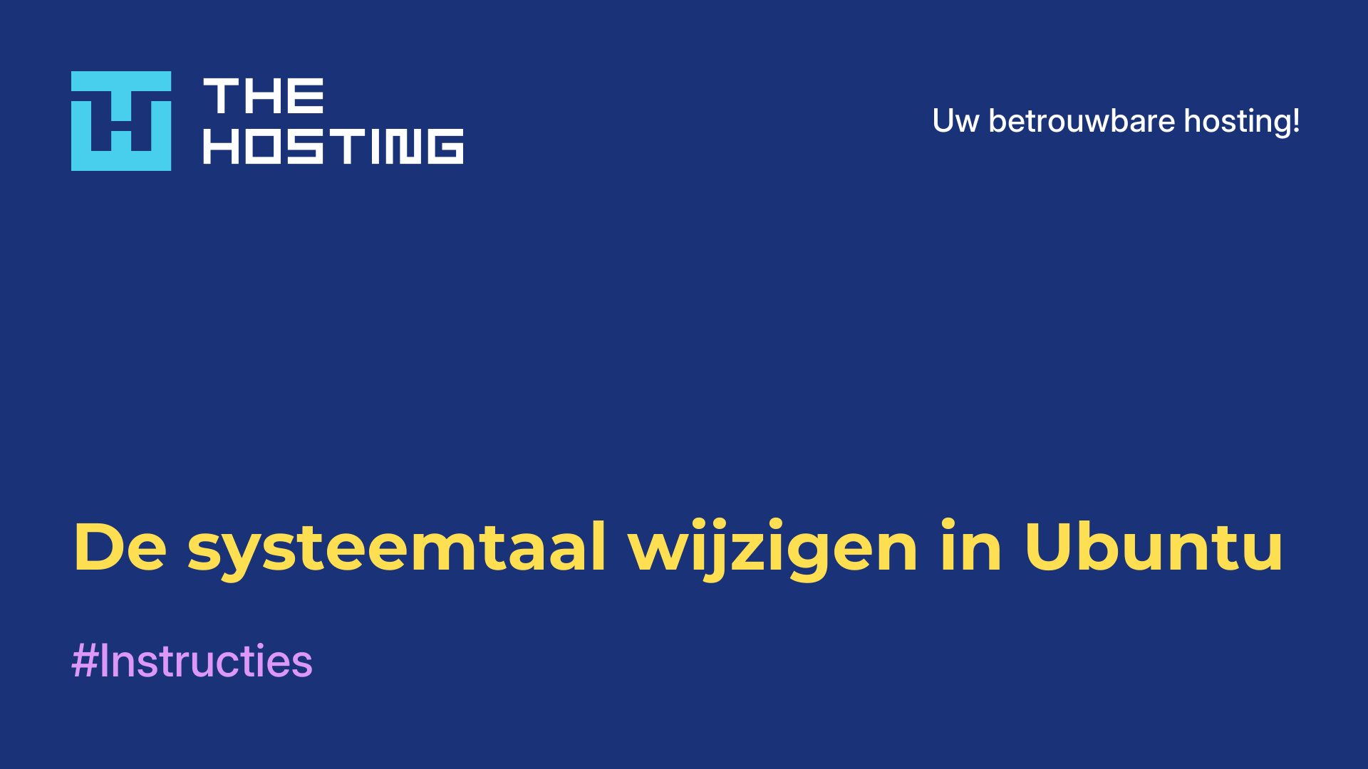 De systeemtaal wijzigen in Ubuntu