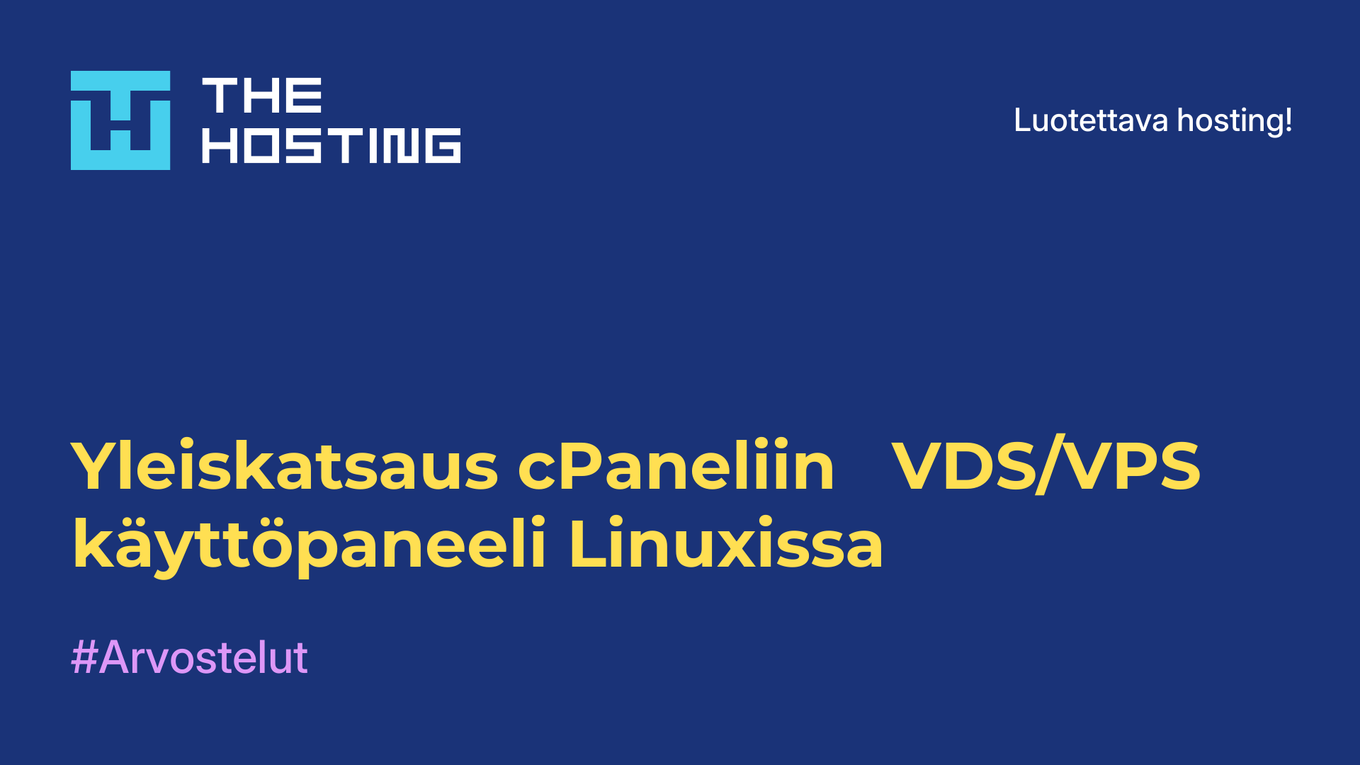 Yleiskatsaus cPaneliin - VDS/VPS-käyttöpaneeli Linuxissa