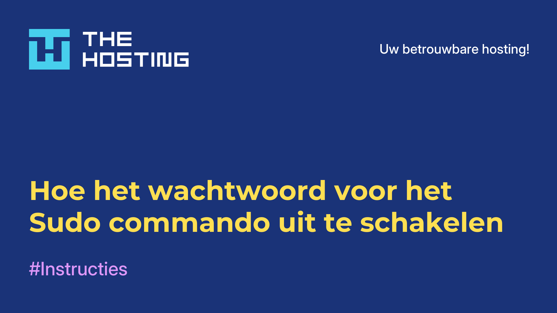 Hoe het wachtwoord voor het Sudo-commando uit te schakelen
