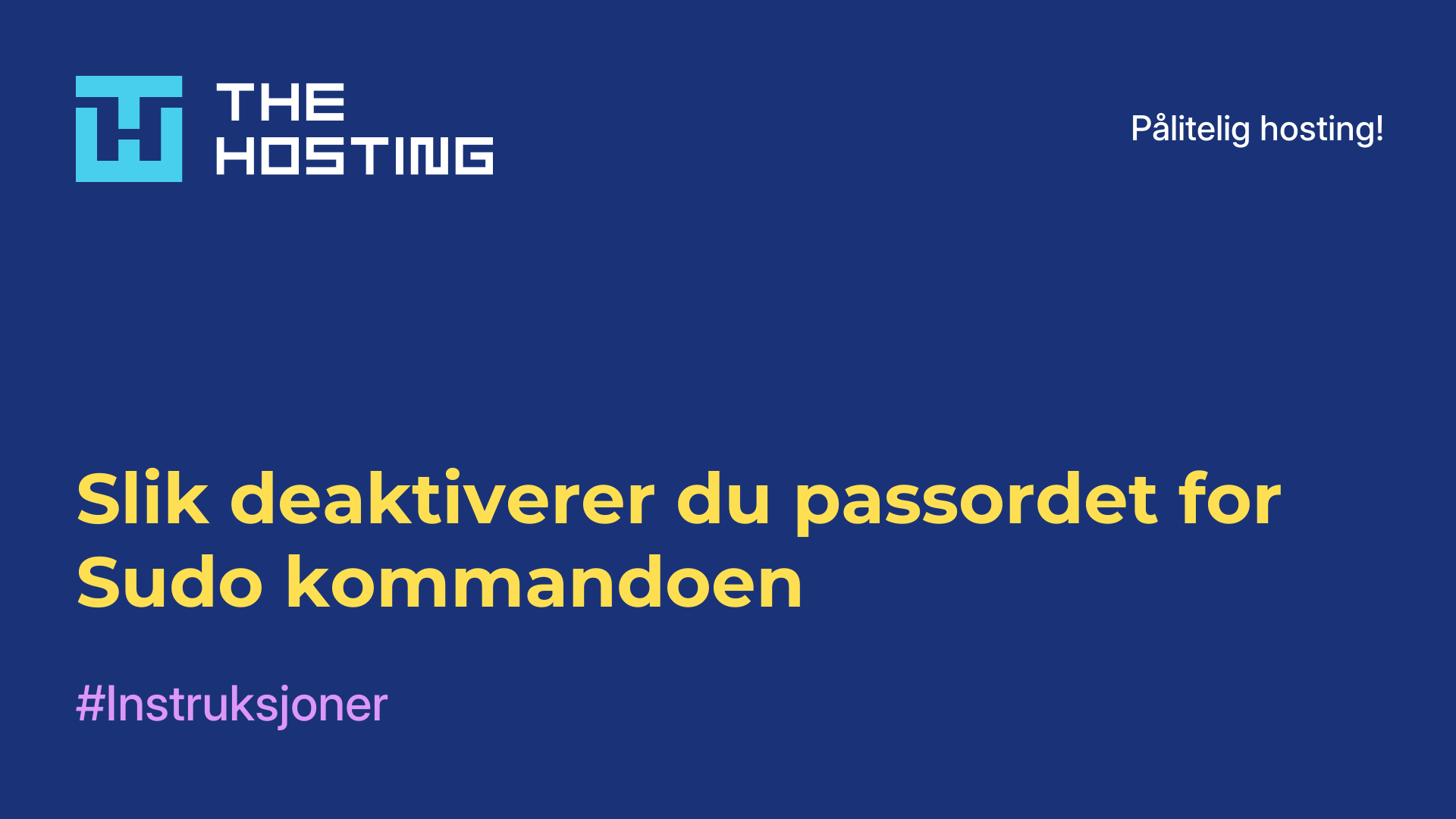 Slik deaktiverer du passordet for Sudo-kommandoen