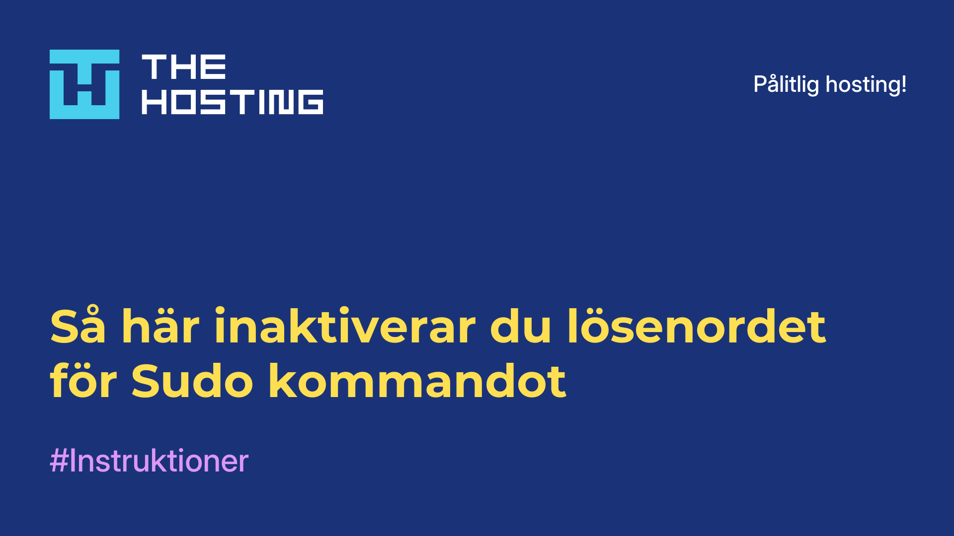 Så här inaktiverar du lösenordet för Sudo-kommandot