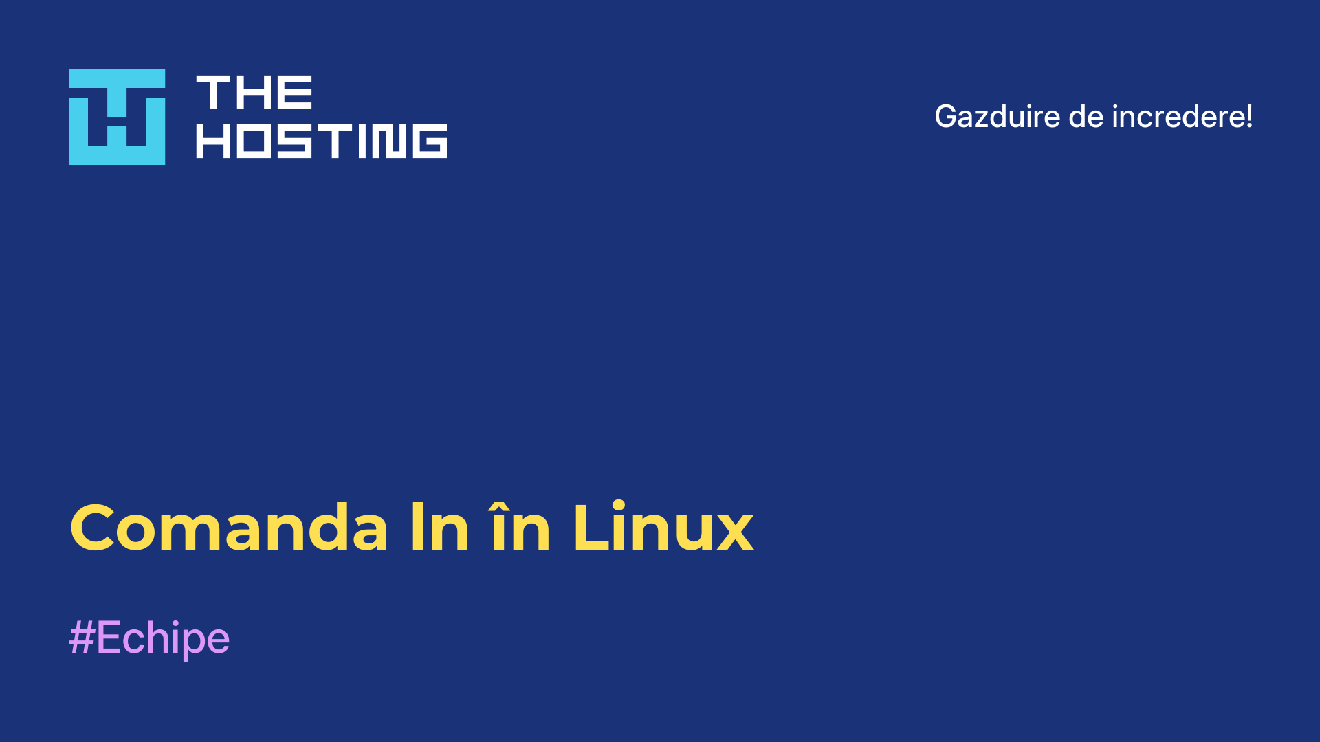 Comanda ln în Linux