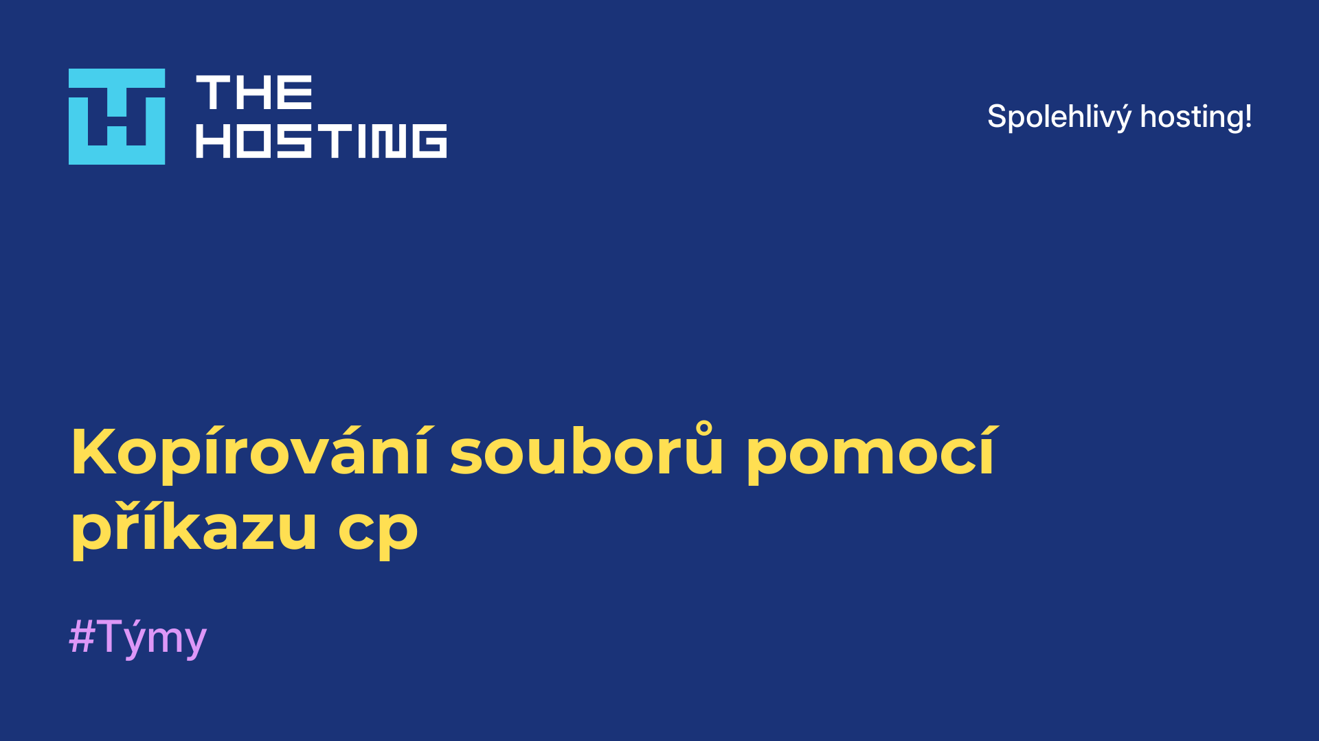 Kopírování souborů pomocí příkazu cp