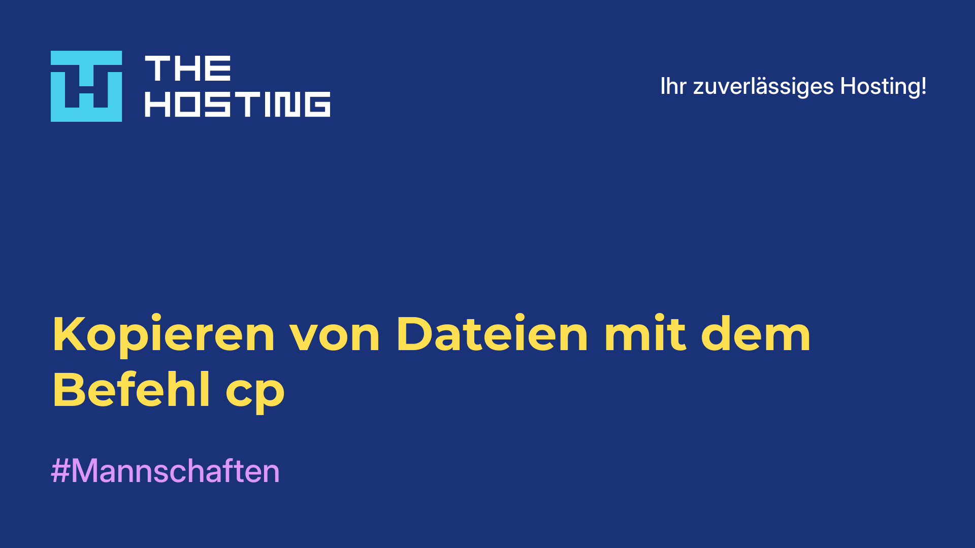 Kopieren von Dateien mit dem Befehl cp