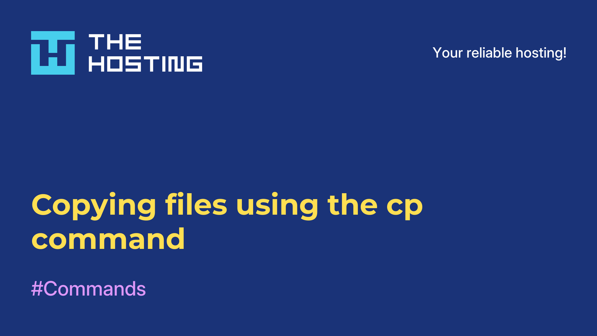 Copying files using the cp command