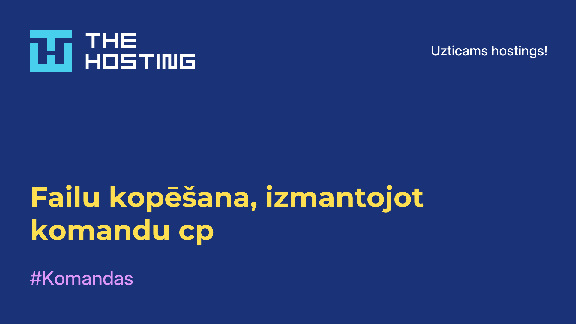 Failu kopēšana, izmantojot komandu cp