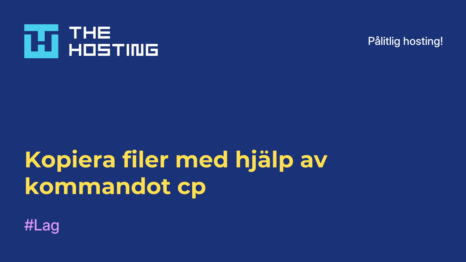 Kopiera filer med hjälp av kommandot cp