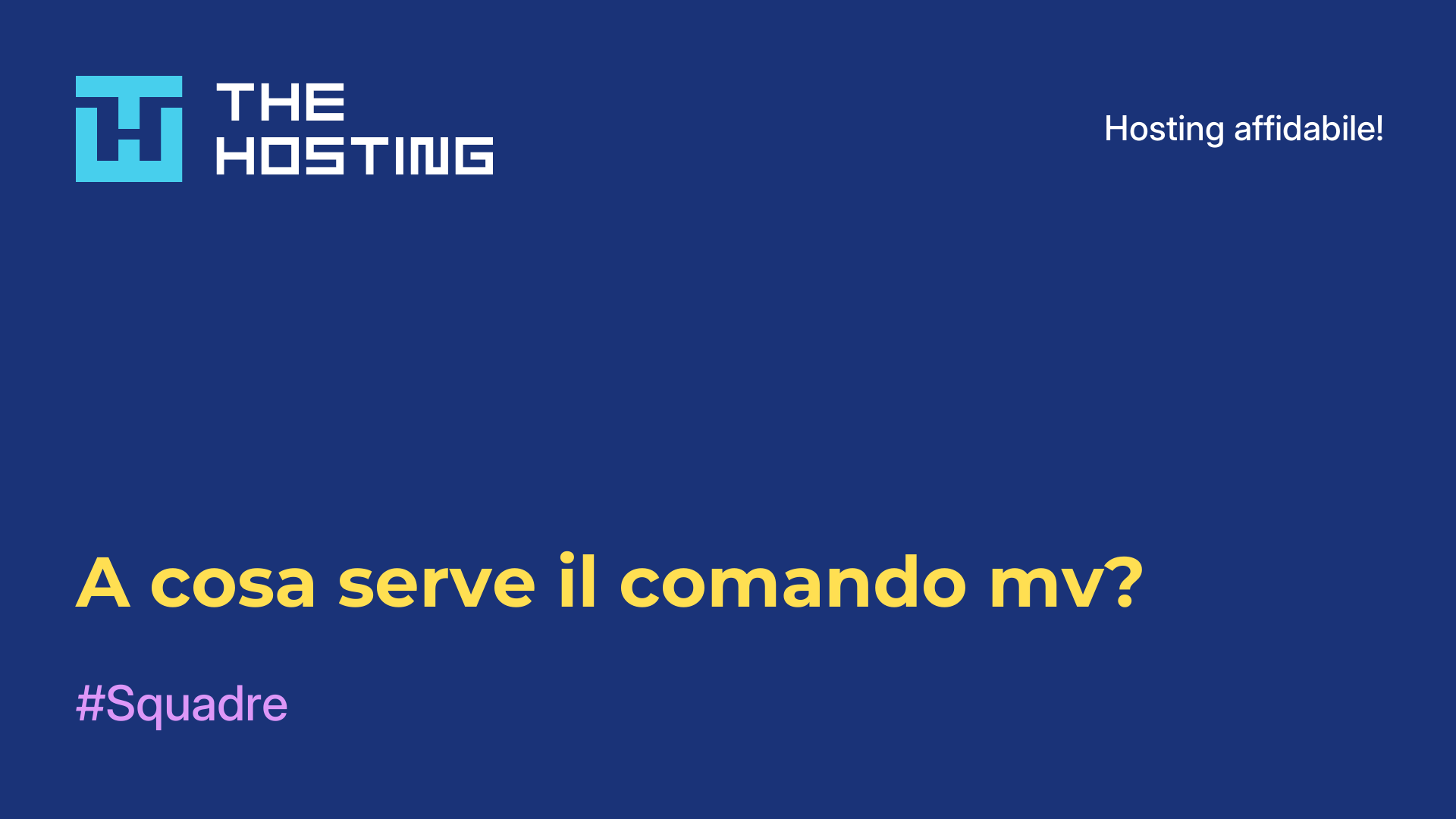 A cosa serve il comando mv?