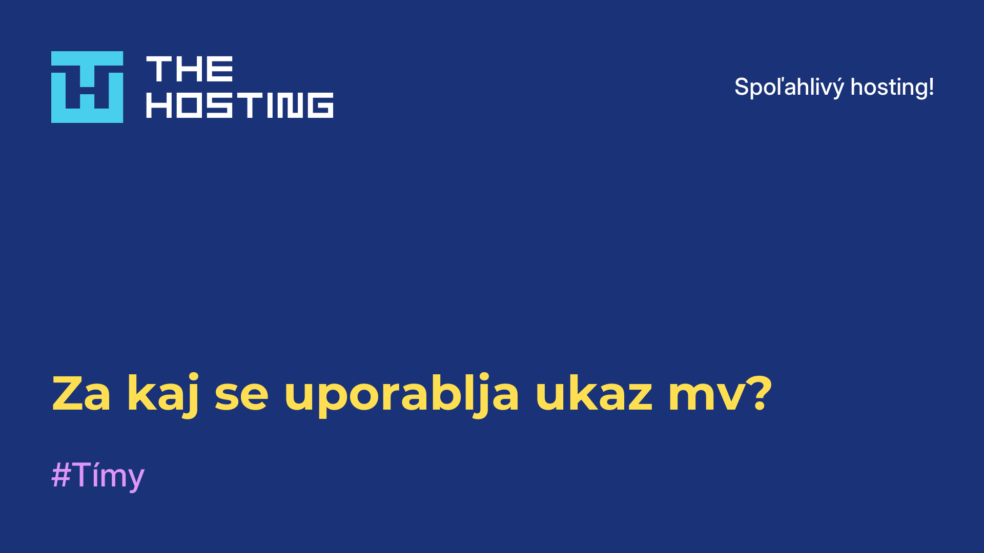 Za kaj se uporablja ukaz mv?