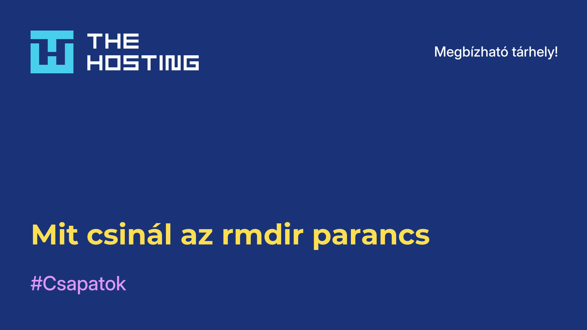 Mit csinál az rmdir parancs