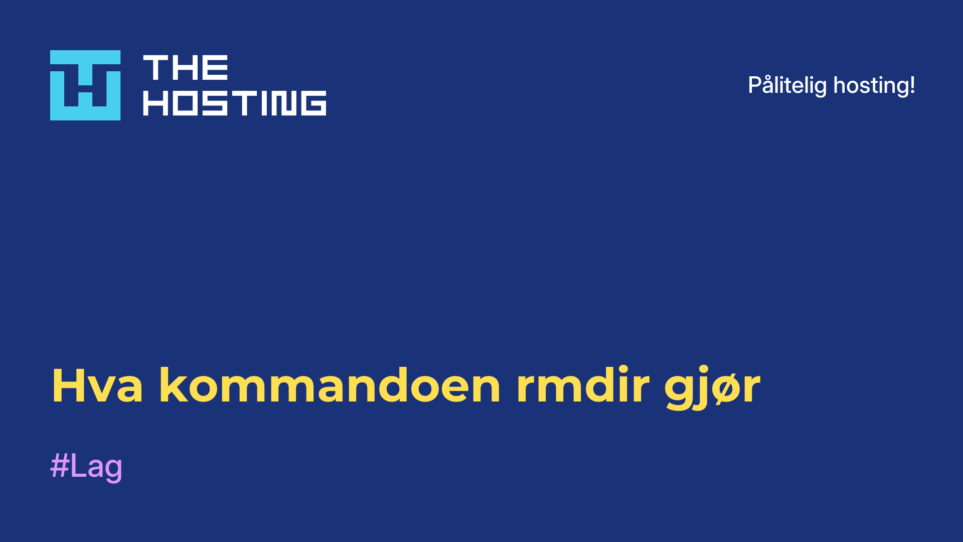 Hva kommandoen rmdir gjør