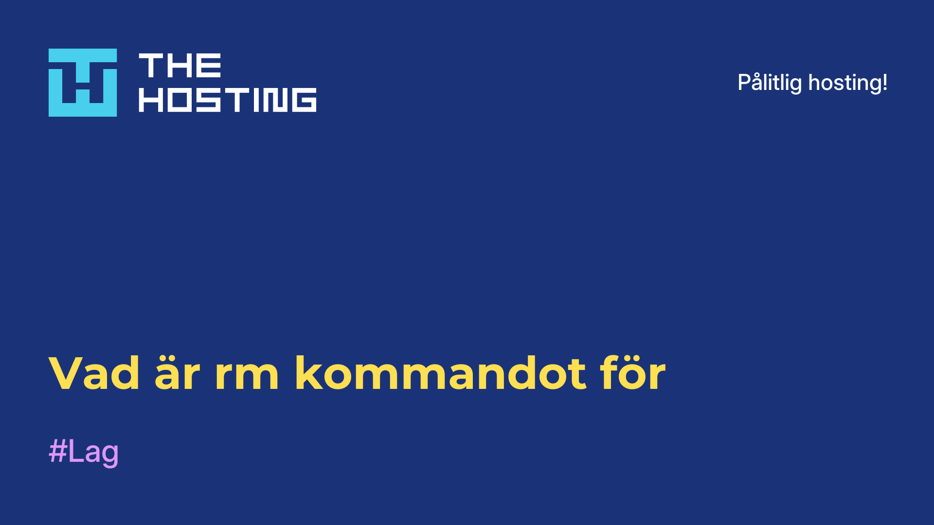 Vad är rm-kommandot för